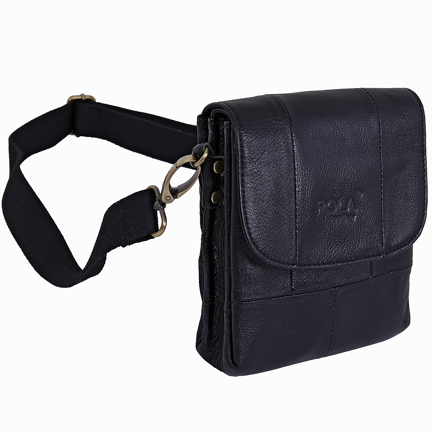 Сумка на плечо с креплением на ремень POLAR 21048 Black