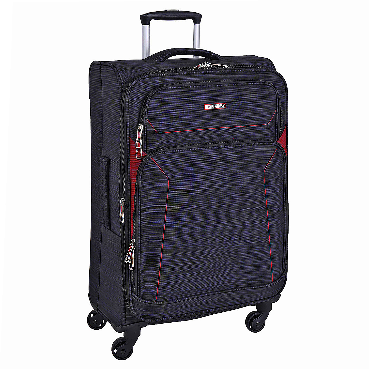 Чемодан на 4х колесах, средний POLAR Р18А01-23" Black