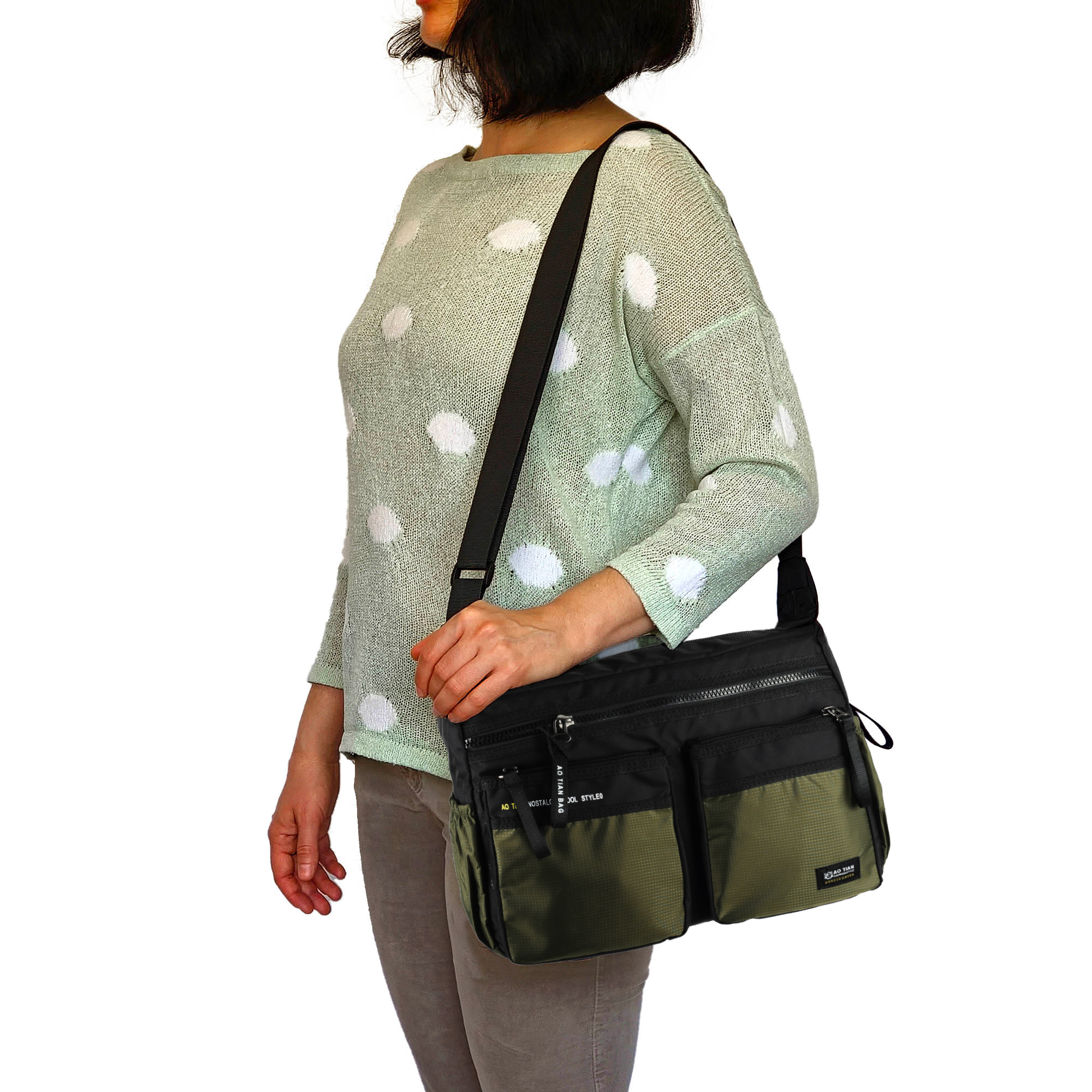 Сумка на плечо унисекс AOTIAN 8644 Green