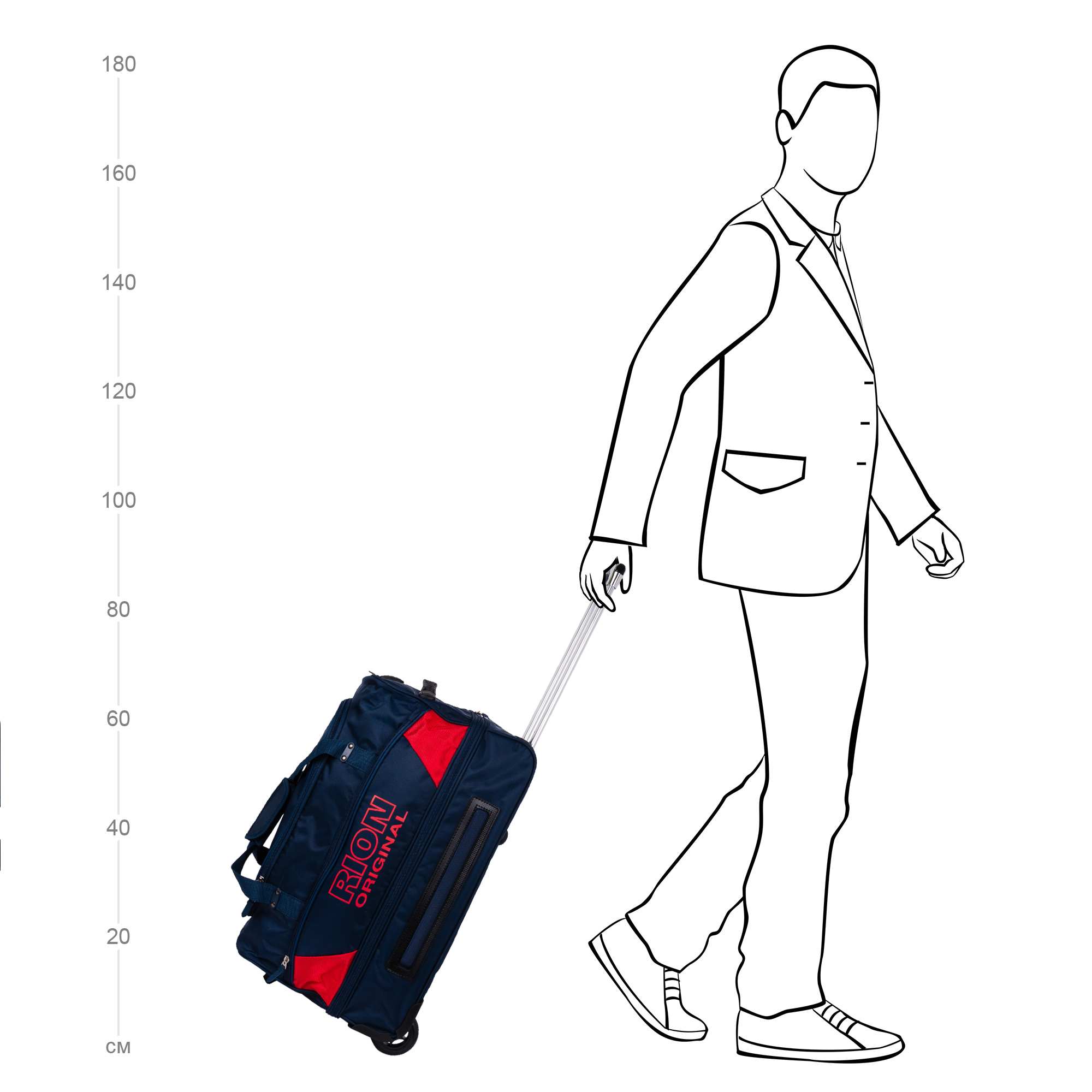 Сумка раздвижная, средняя RION+ А145 Brown