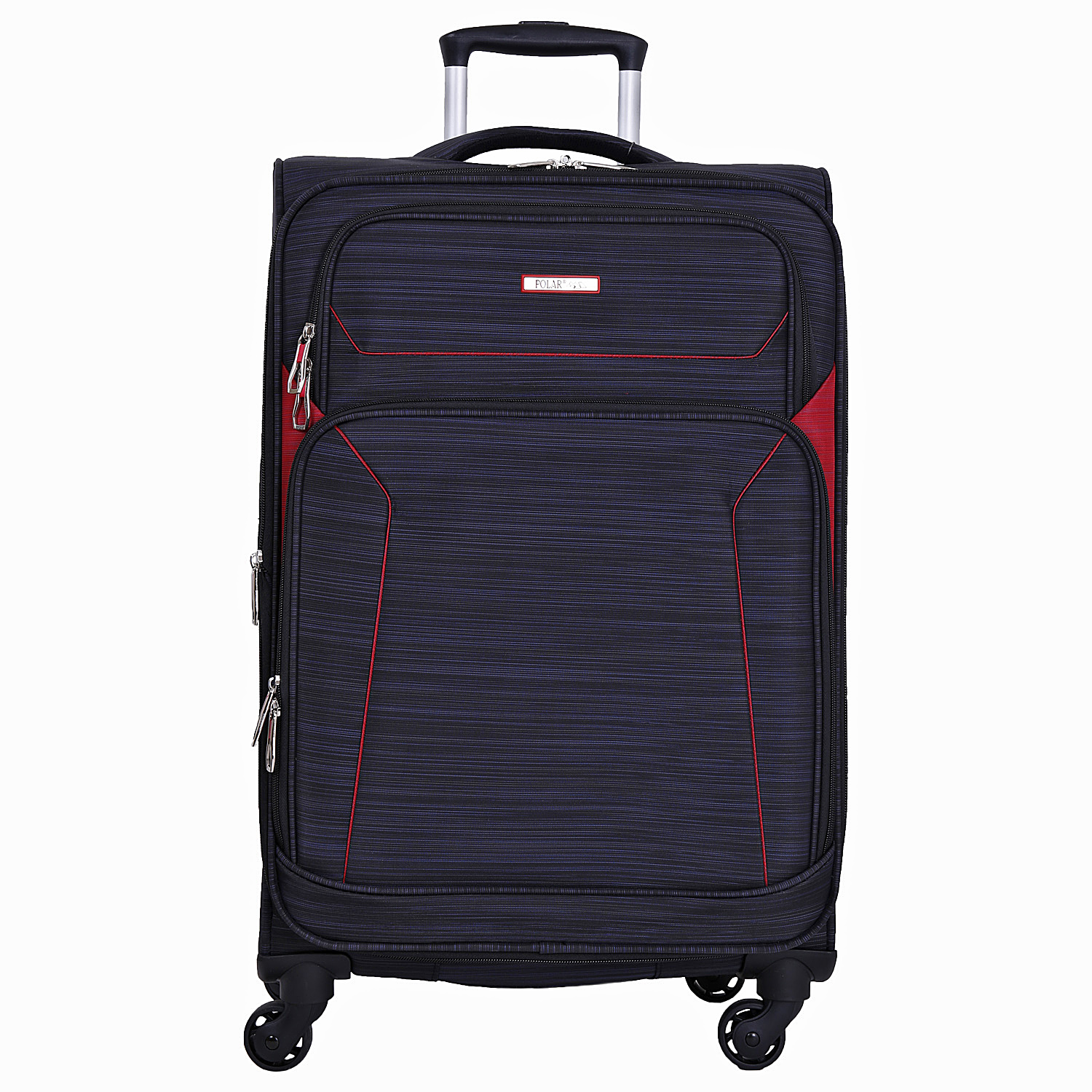 Чемодан на 4х колесах, средний POLAR Р18А01-23" Black