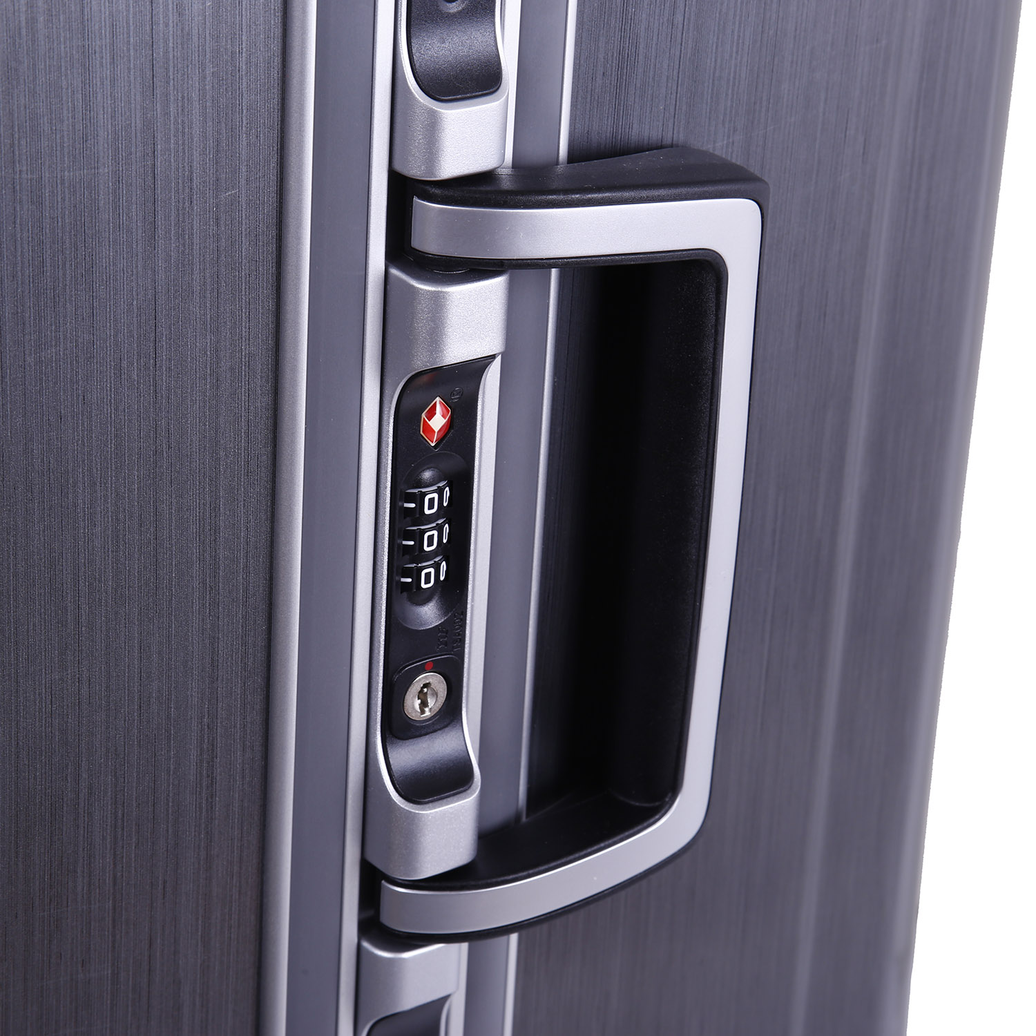 Кейс на колесах, малый, с защелками POLAR Р1155-20 Grey