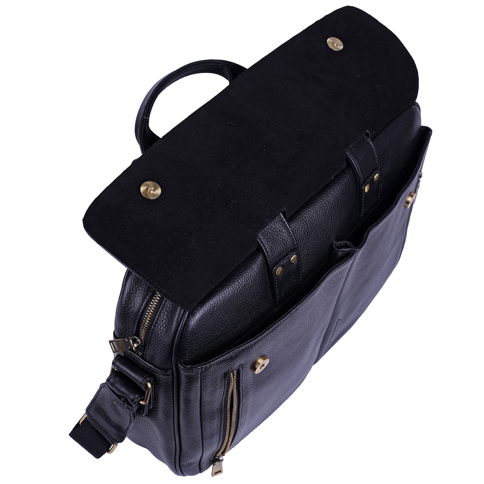 Мужская кожаная сумка POLA 5151 Black