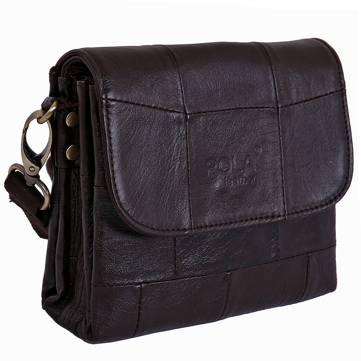 Сумка на плечо с креплением на ремень POLA 9035 Brown