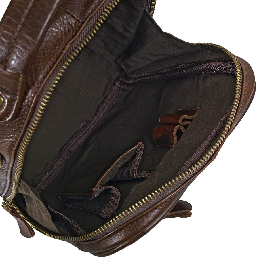 Мужская кожаная сумка POLA 3281 Brown