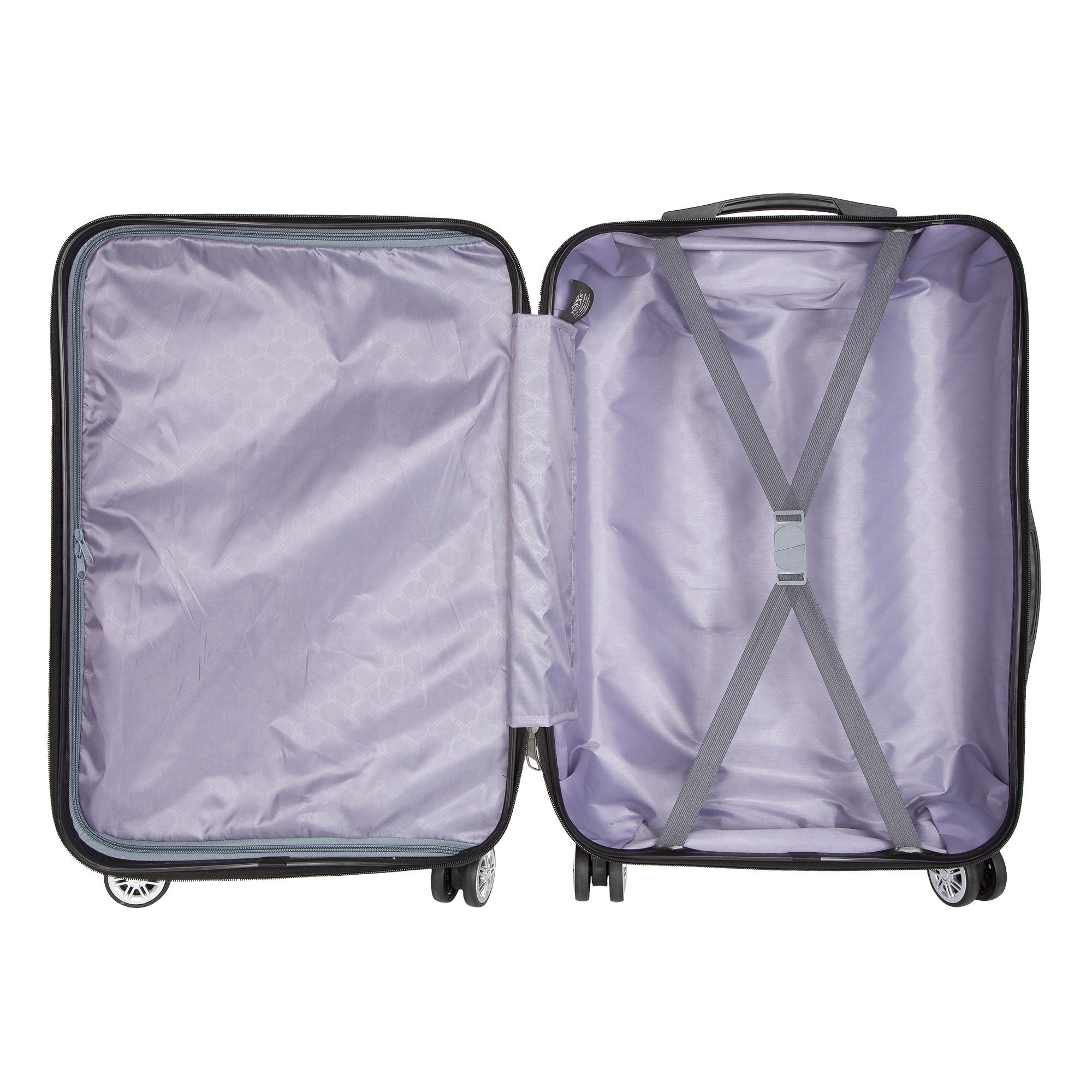 Комплект из 2х чемоданов POLAR Р110-2 Silver ( 20", 24")