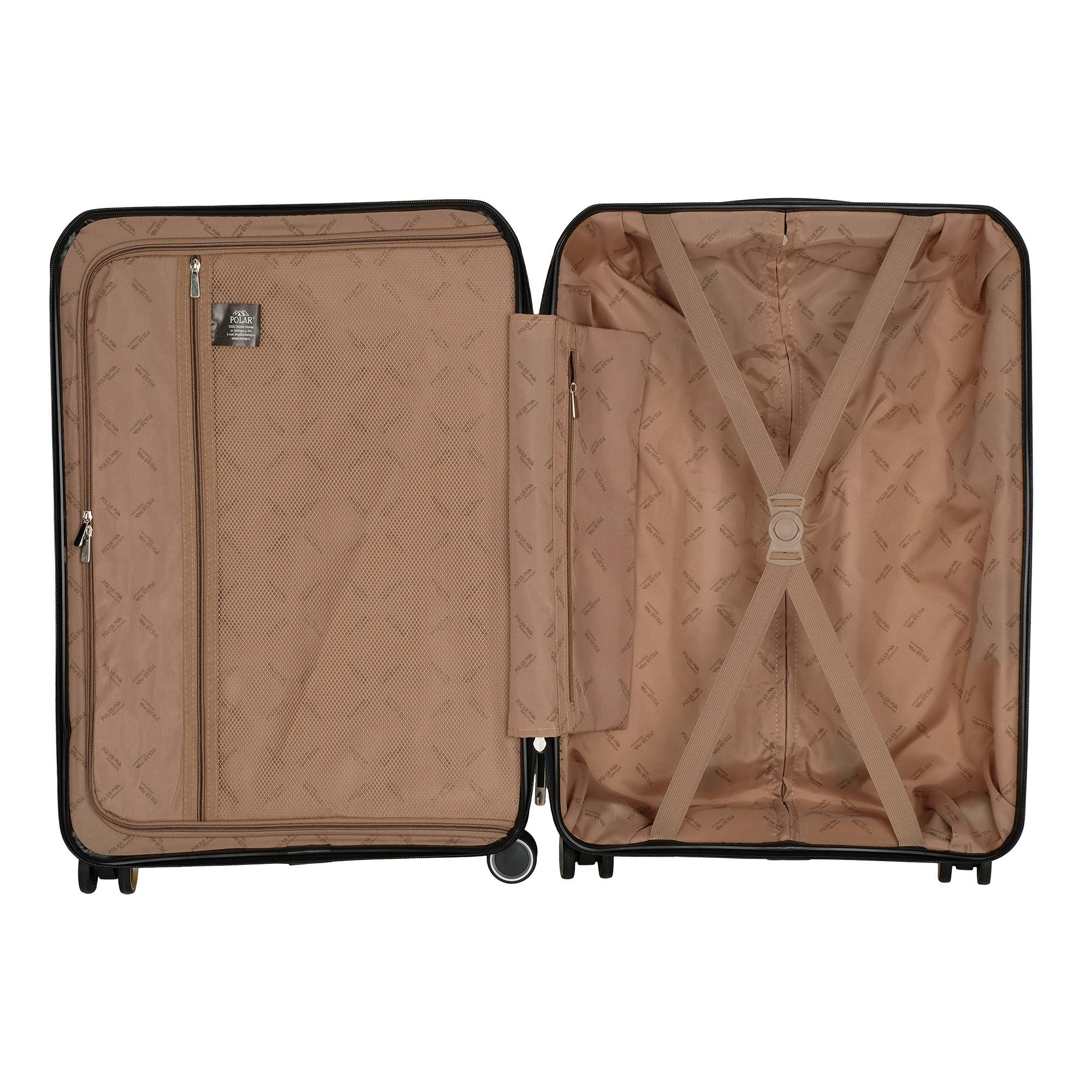 Комплект из 2х чемоданов POLAR РР819-2 Brown (20", 24")