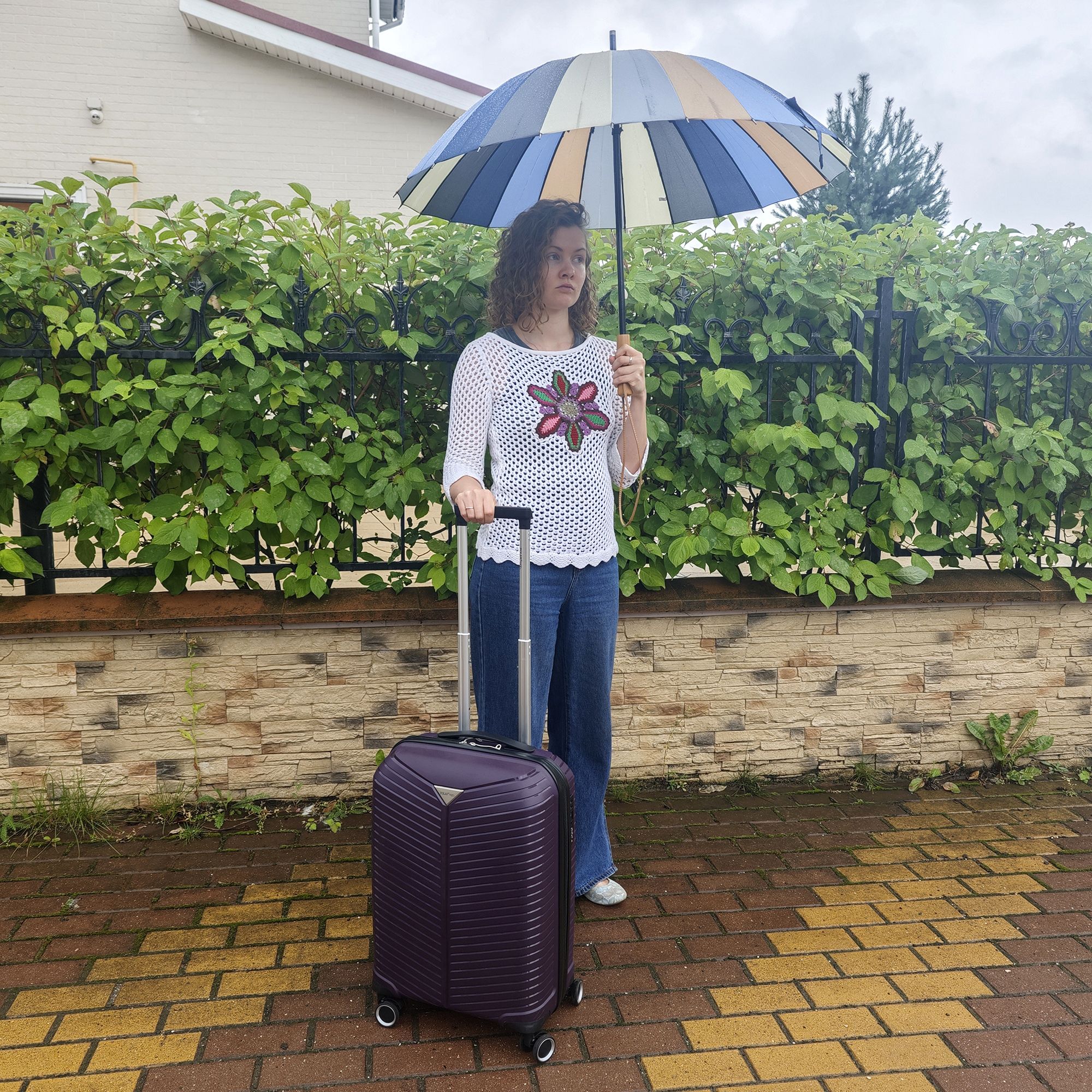 Чемодан для ручной клади POLAR РР823-20" Blue