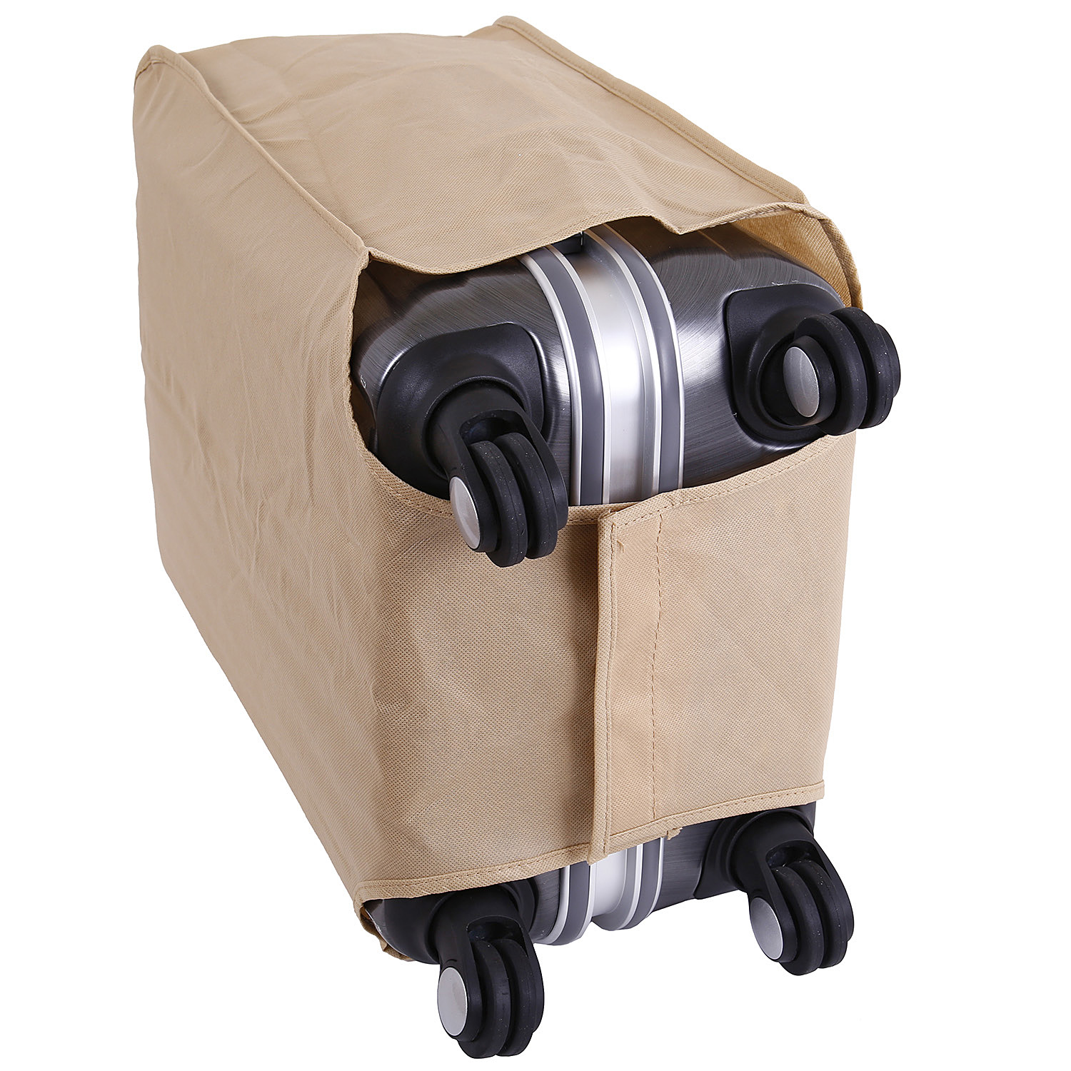 Кейс на колесах, малый, с защелками POLAR Р1155-20 Grey