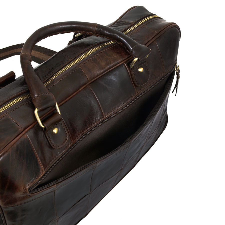 Мужская кожаная сумка POLA 8124 Coffee
