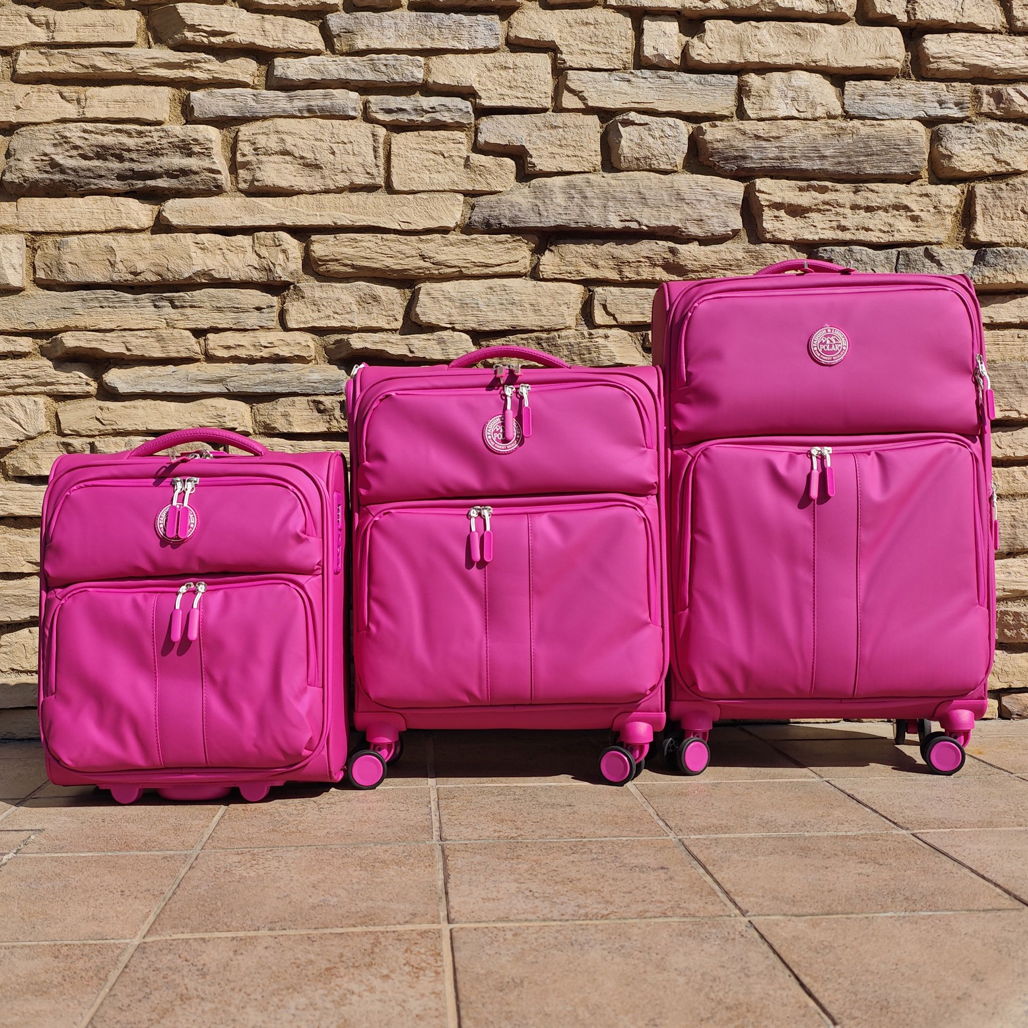 Чемодан для ручной клади POLAR РР2319-20" Rose