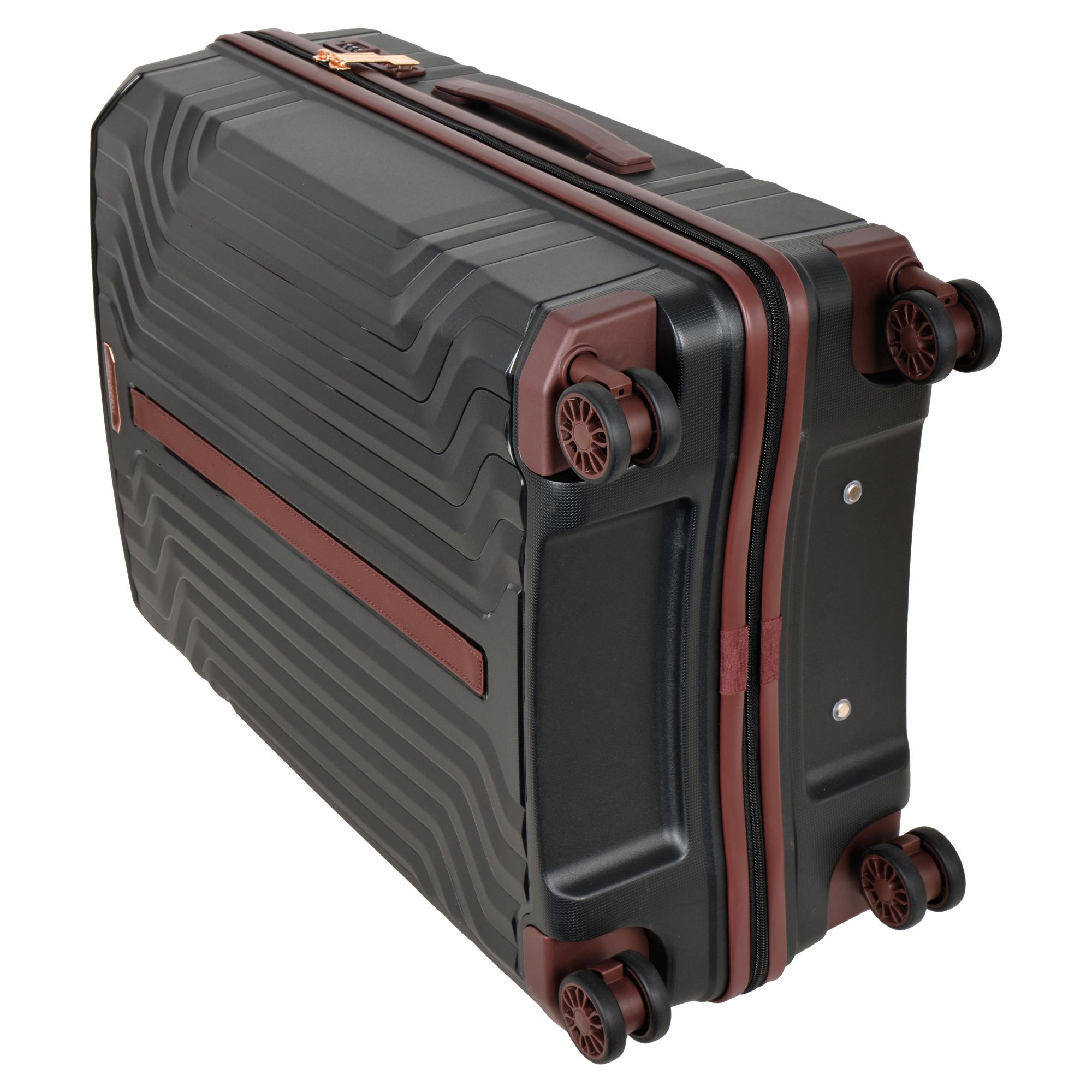 Чемодан среднего размера POLAR Р0015-24" Black