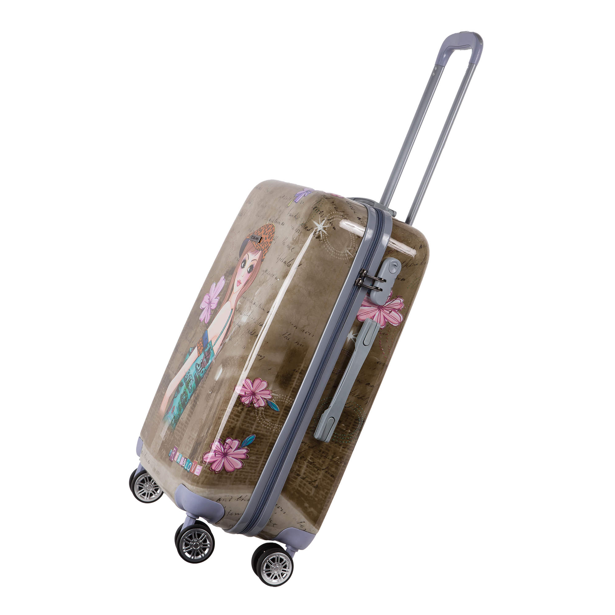 Чемодан средний POLAR РА053- 24" "Девочка"