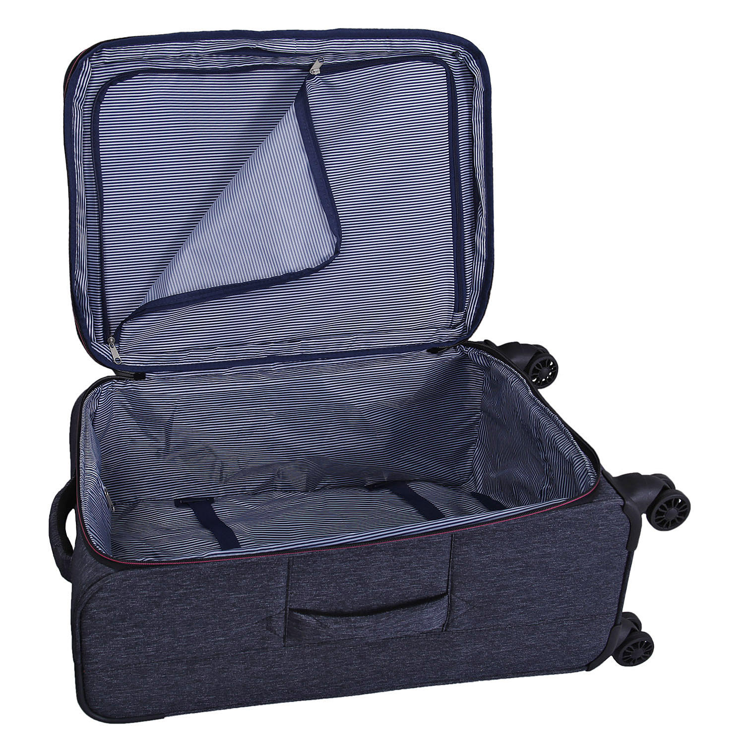 Суперлегкий чемодан среднего размера POLAR Р18А13-23" Black