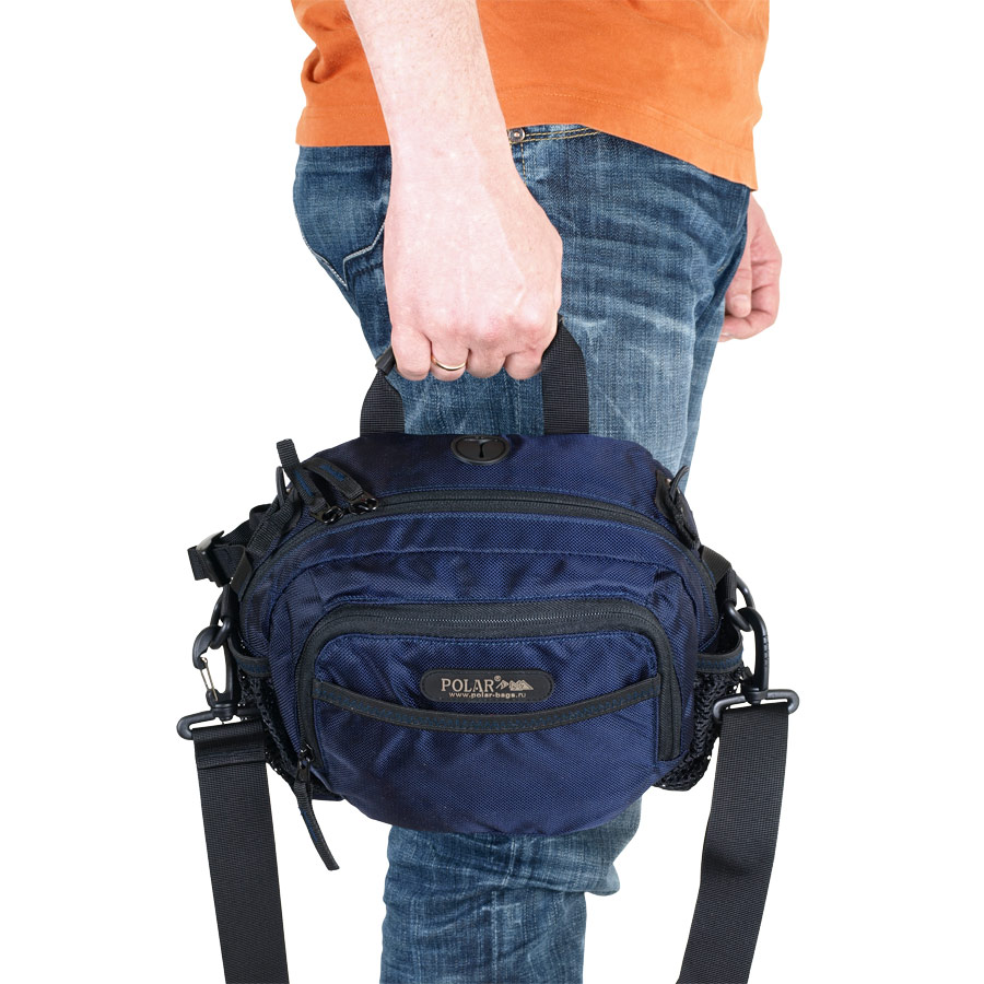 Спортивная сумка на плечо и на пояс POLAR П3041-02