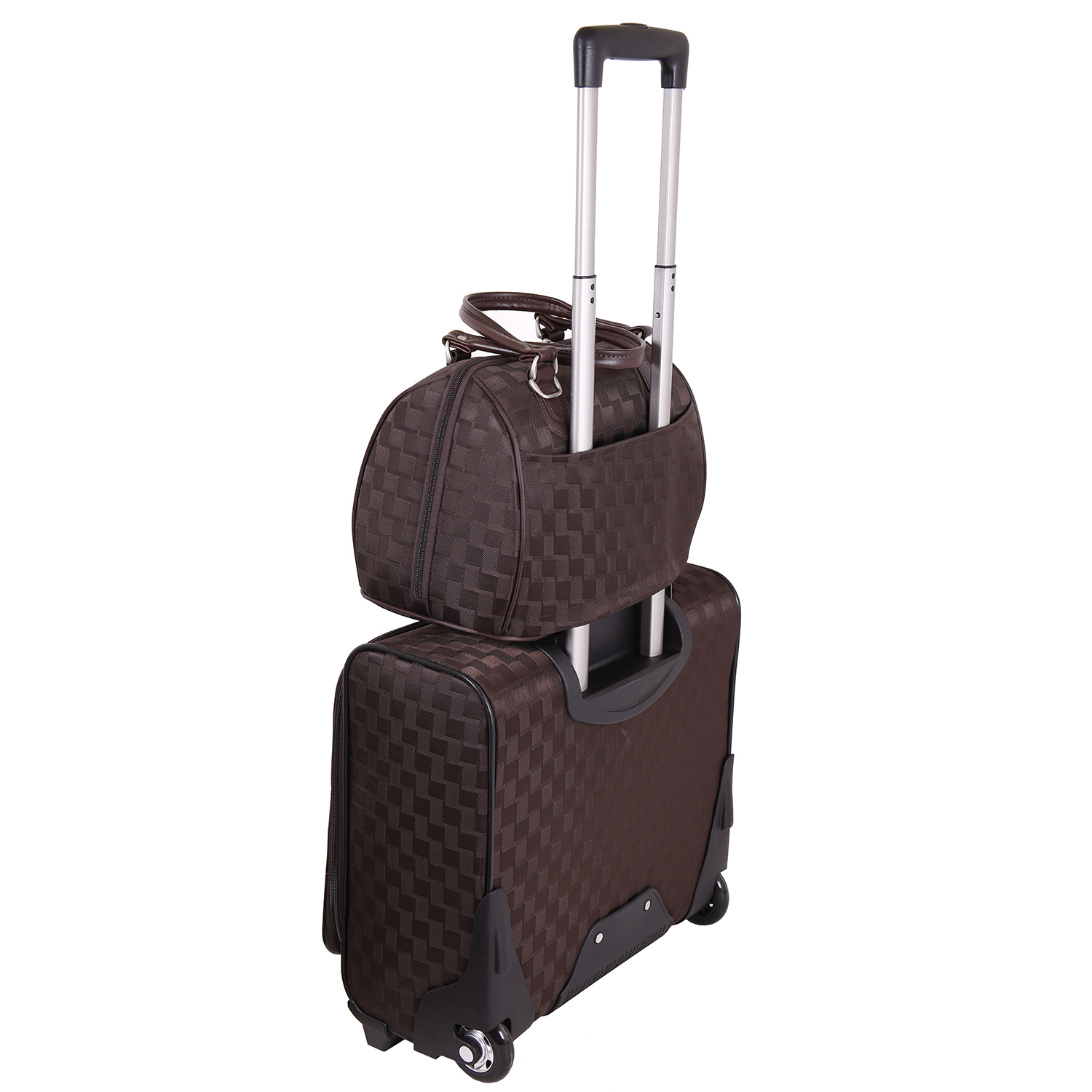 Кейс-пилот на 2х колесах POLAR П7097 Brown