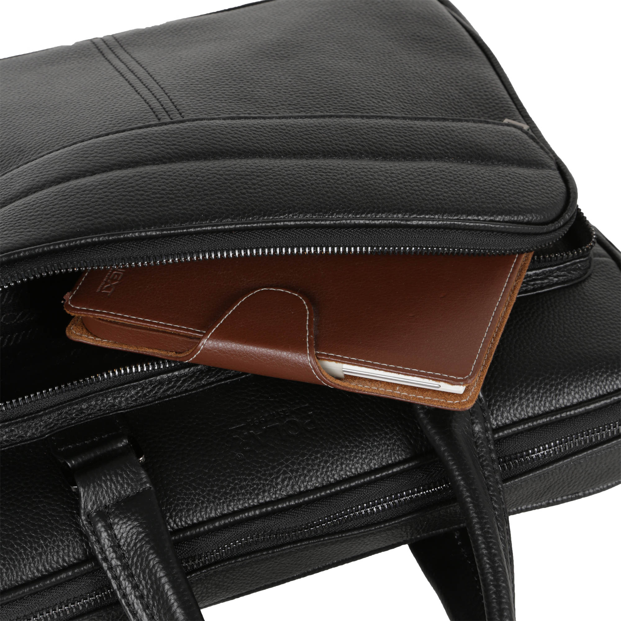 Мужская кожаная сумка POLAR 0904