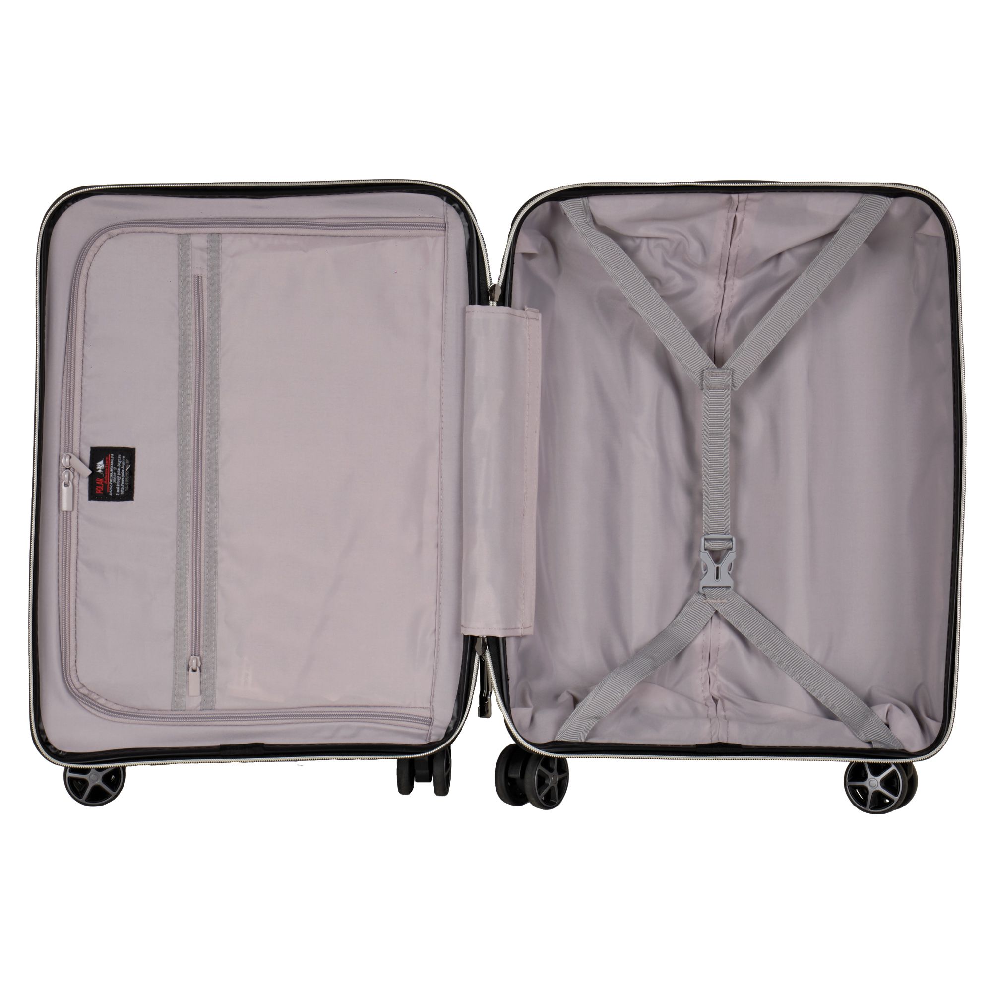 Чемодан для ручной клади POLAR Р0007-20" Grey