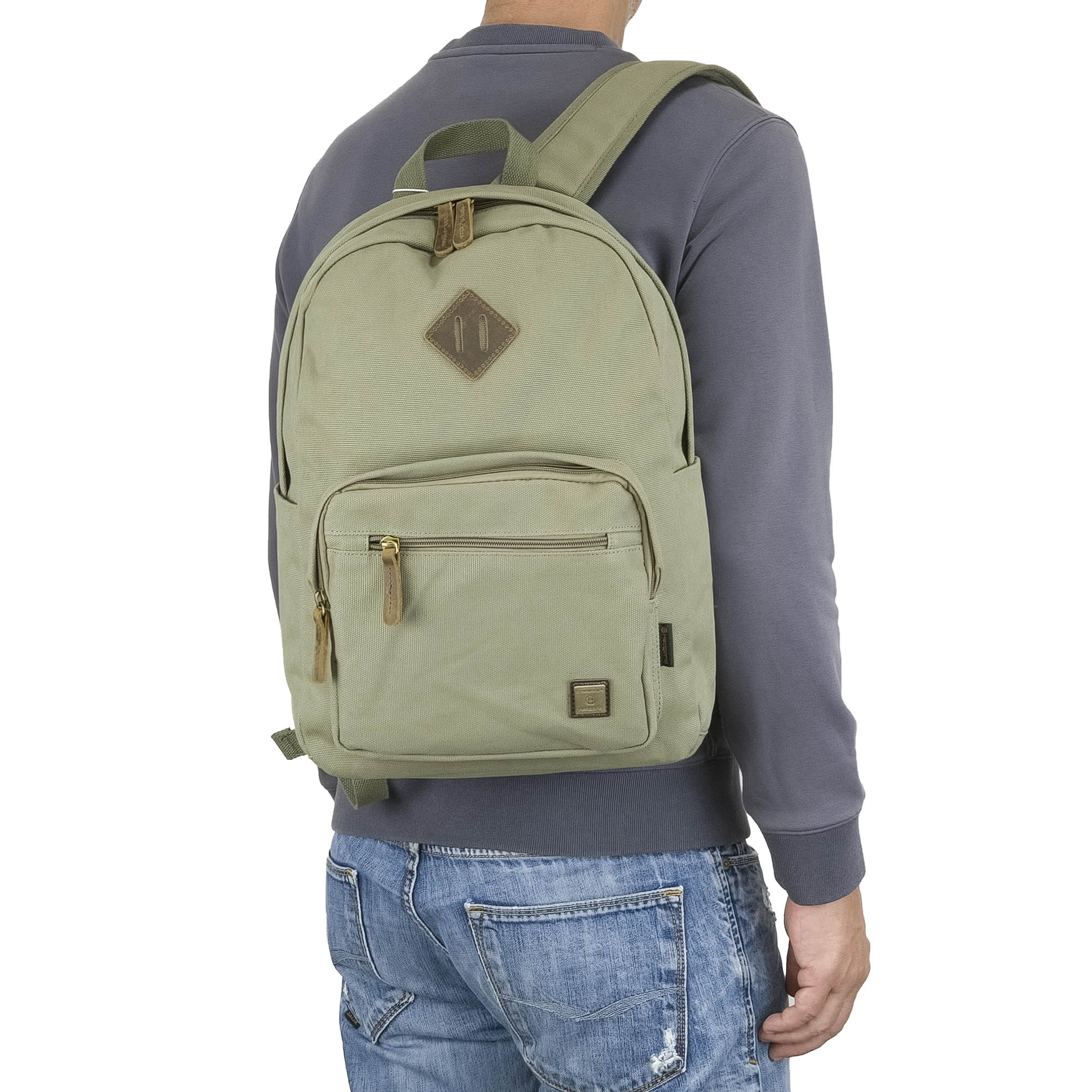 Рюкзак брезентовый  Hedgard 1122-1 Grey-Green