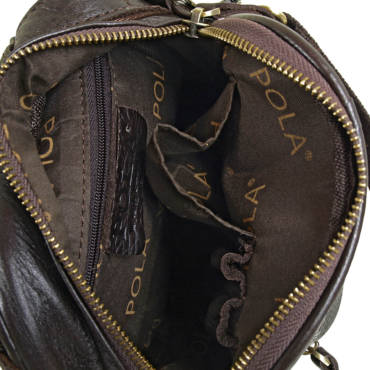 Мужская сумка-автовизитка POLA 4111 Coffee