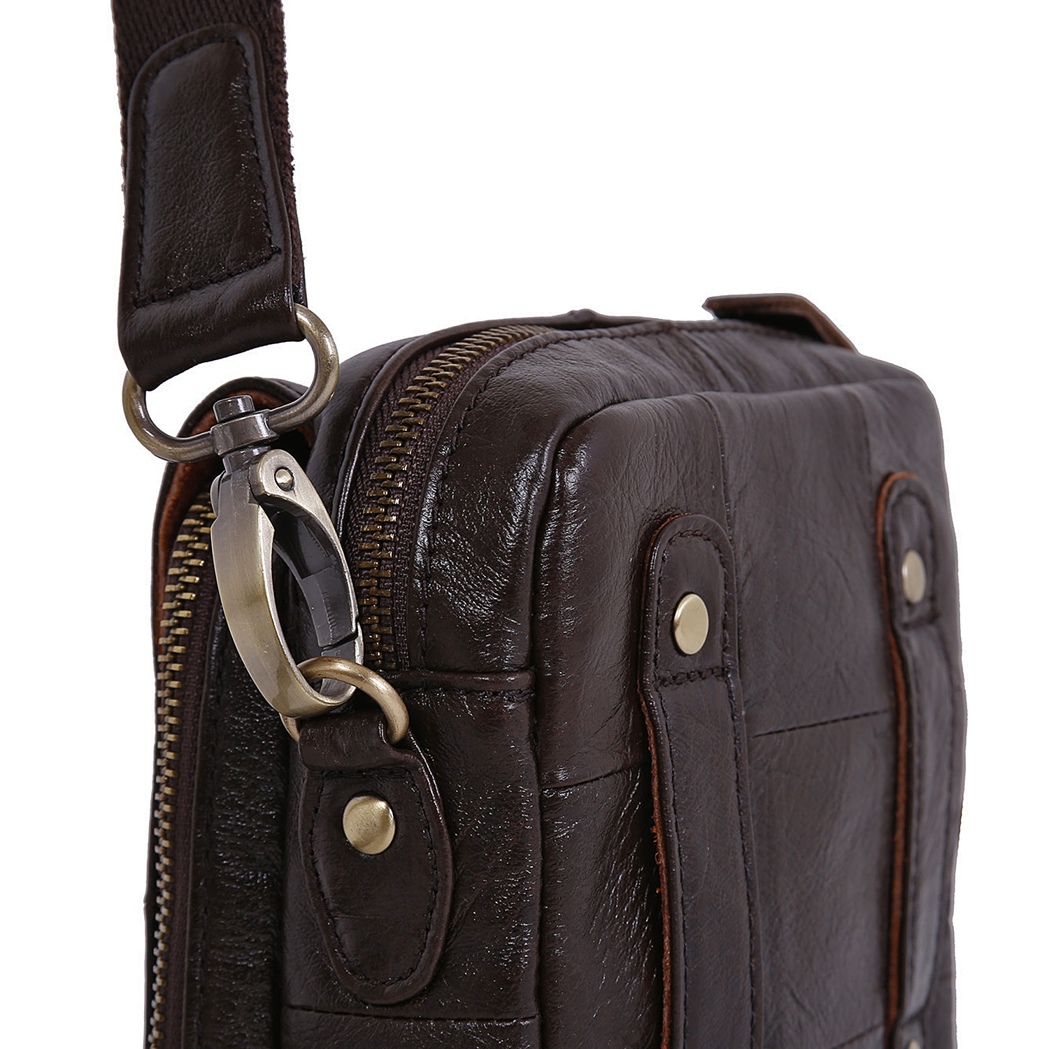 Сумка на плечо с креплением на ремень POLA 0603 Brown