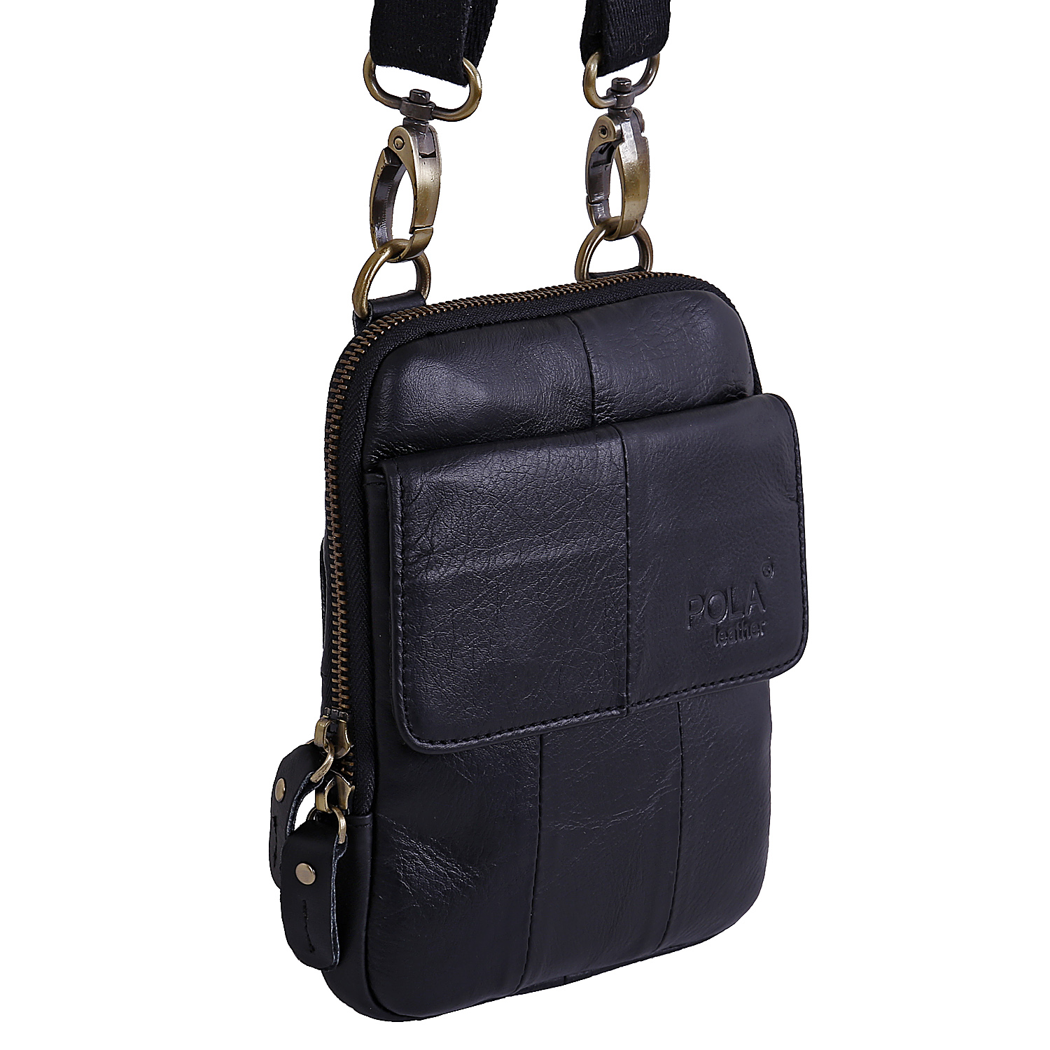 Маленькая сумка с креплением на ремень POLA 0081 Black