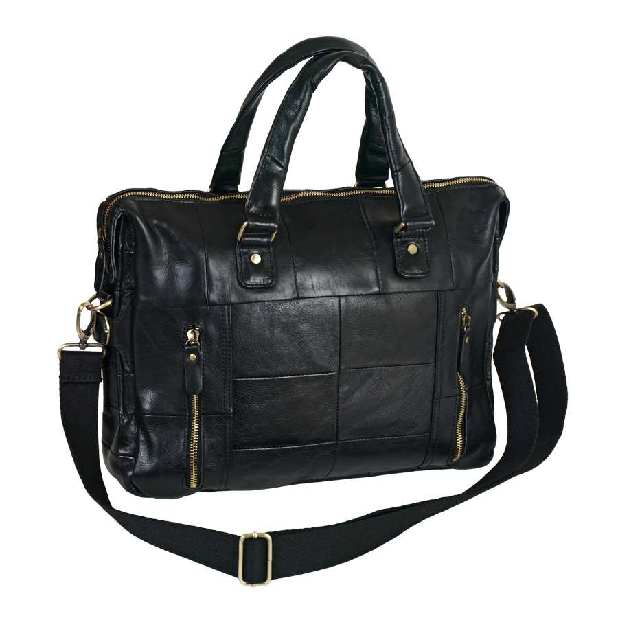 Мужская кожаная сумка POLA 0313 Black