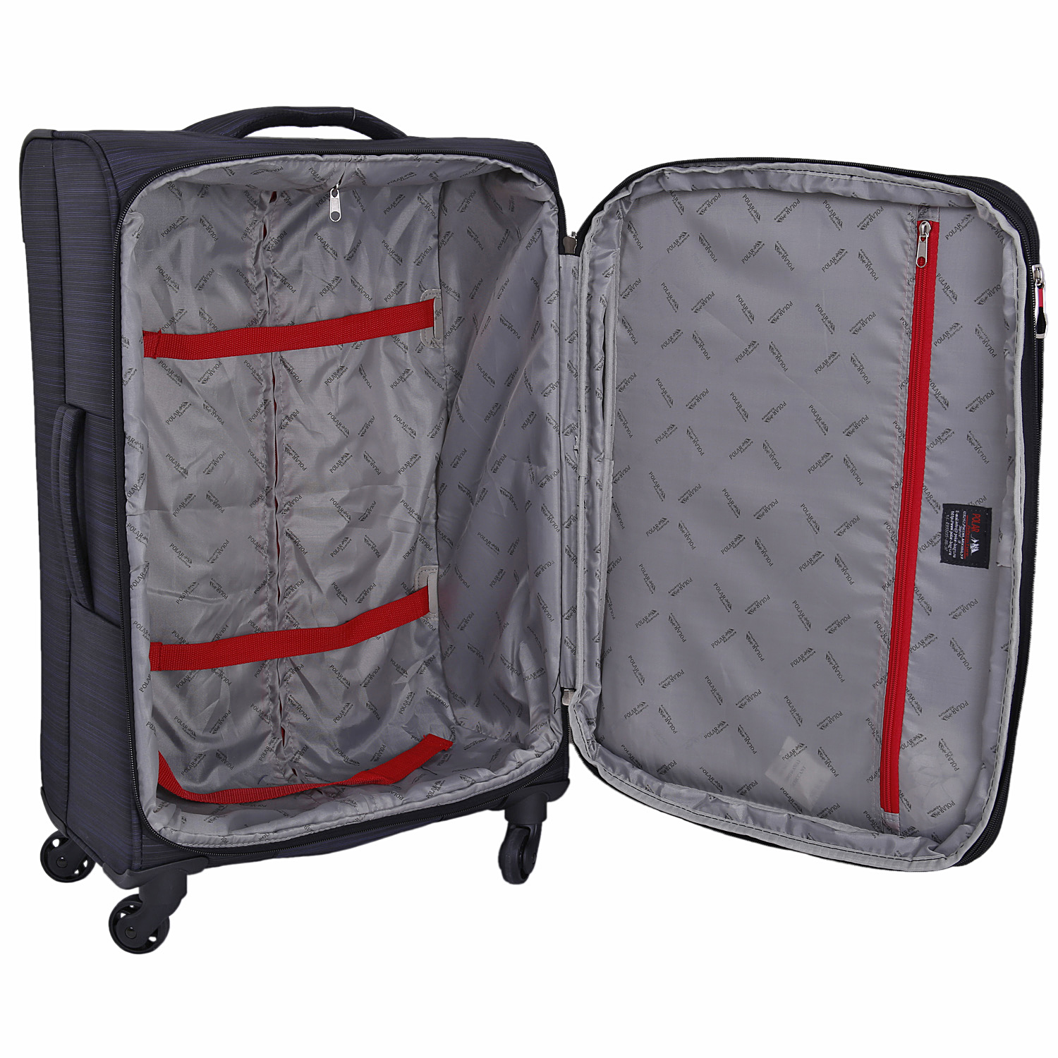 Чемодан на 4х колесах, средний POLAR Р18А01-23" Black