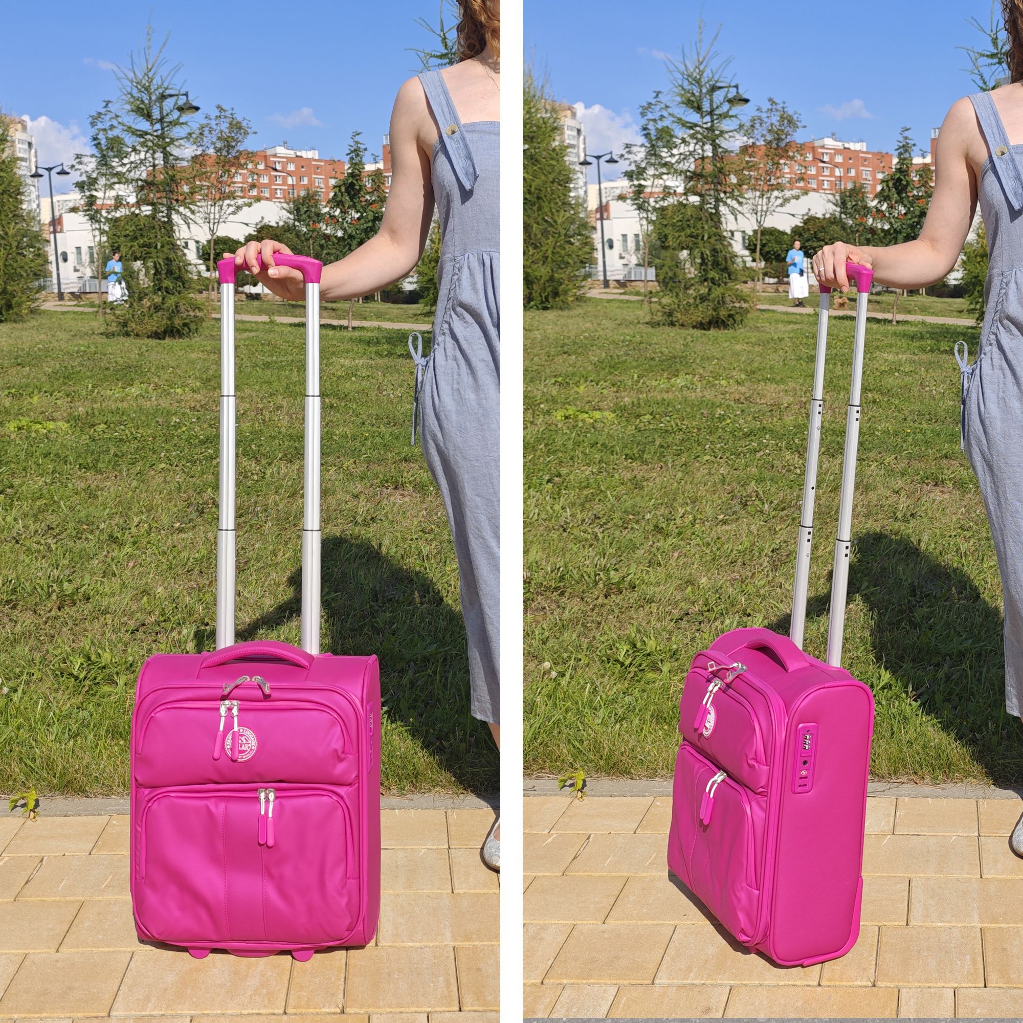 Чемодан для ручной клади (кейс-пилот) POLAR РР8319-16" Black