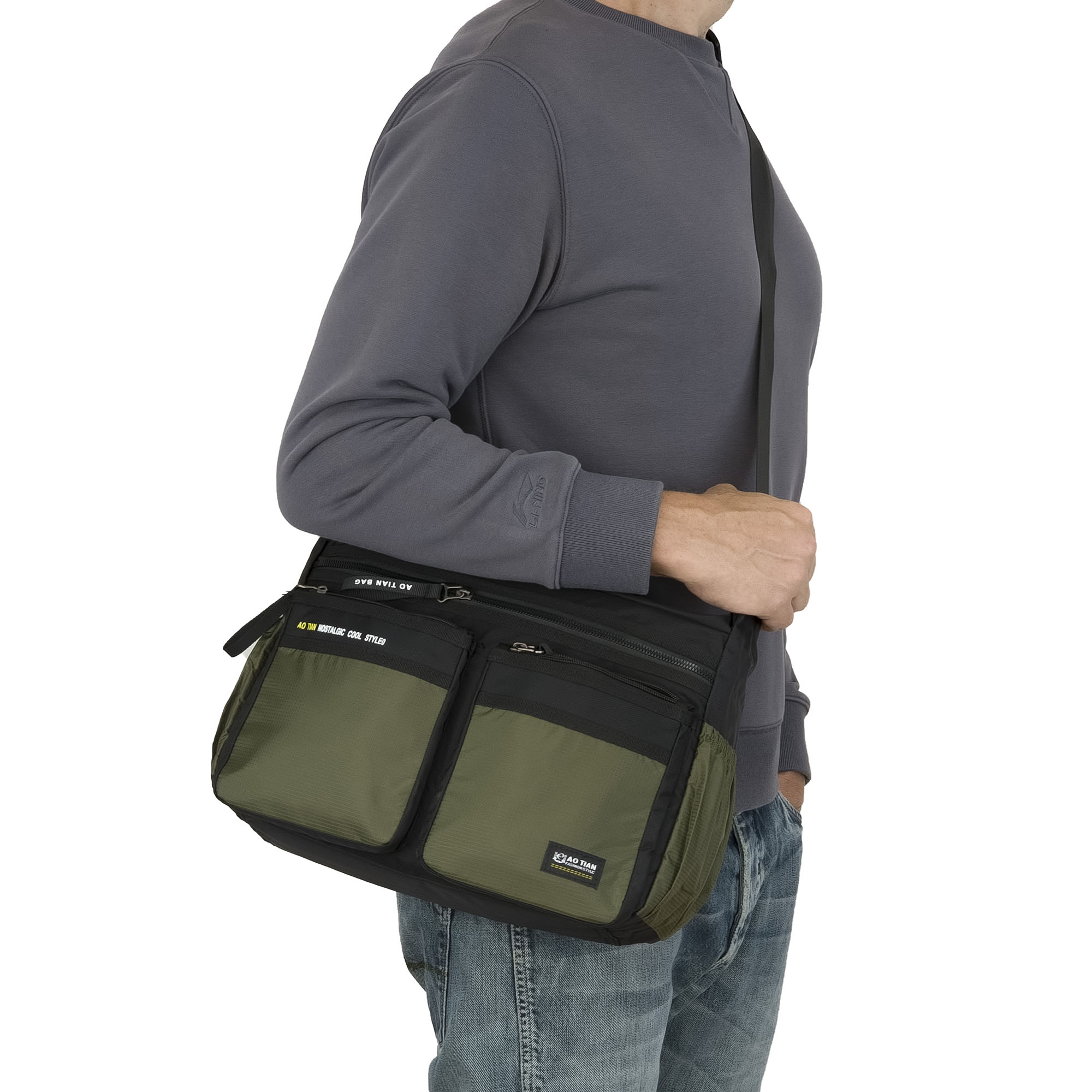 Сумка на плечо унисекс AOTIAN 8644 Green