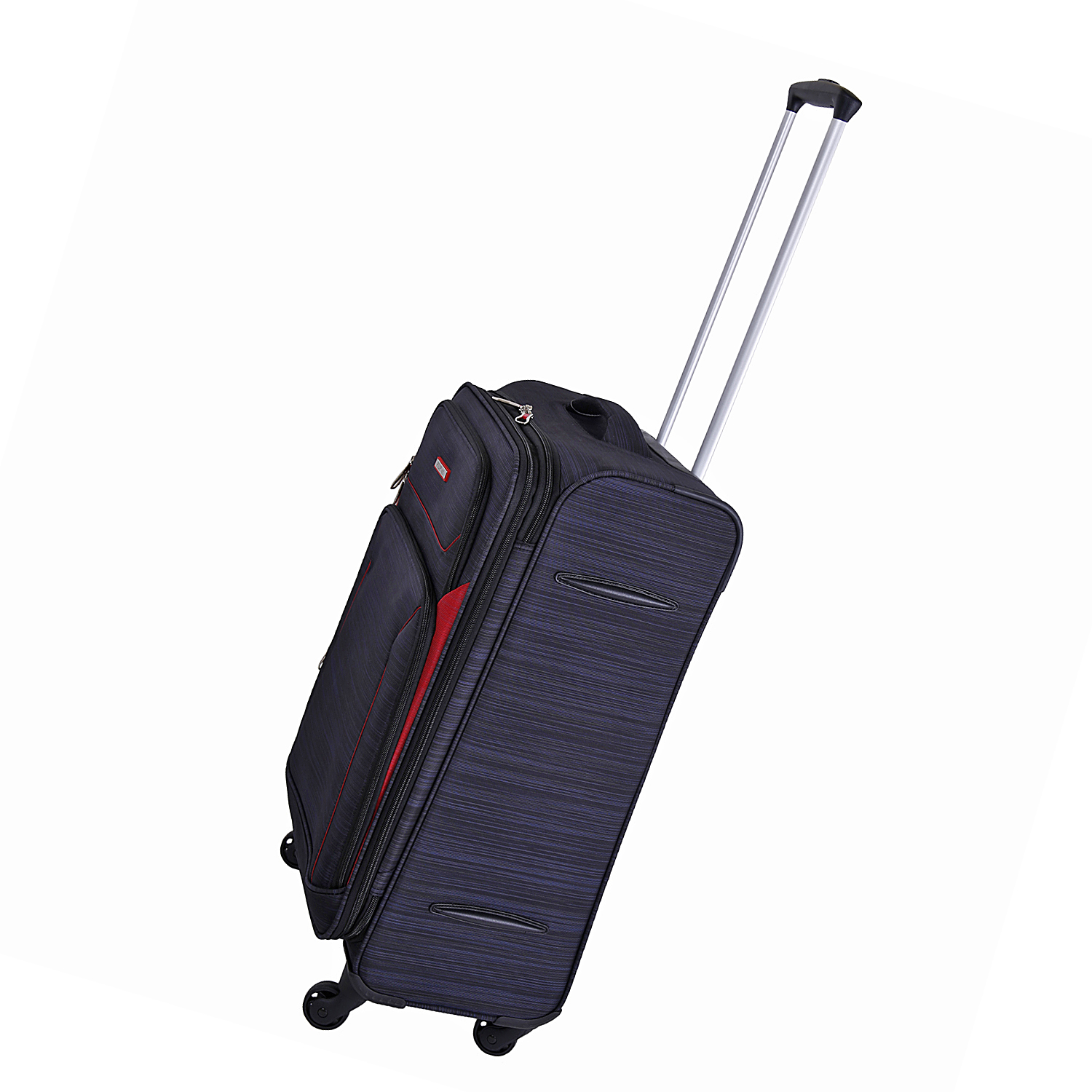 Чемодан на 4х колесах, средний POLAR Р18А01-23" Black