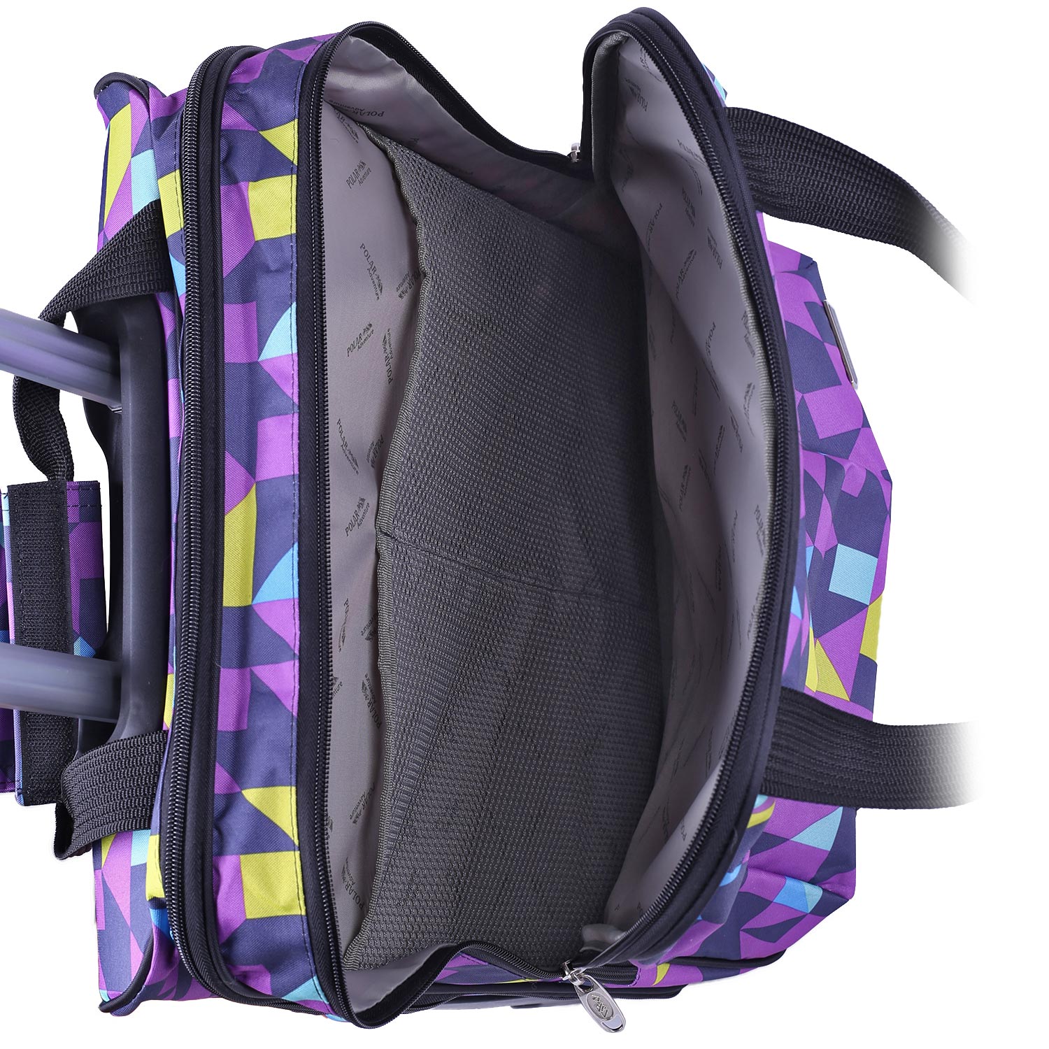 Чемодан на колесах для ручной клади POLAR П7094 "Калейдоскоп"