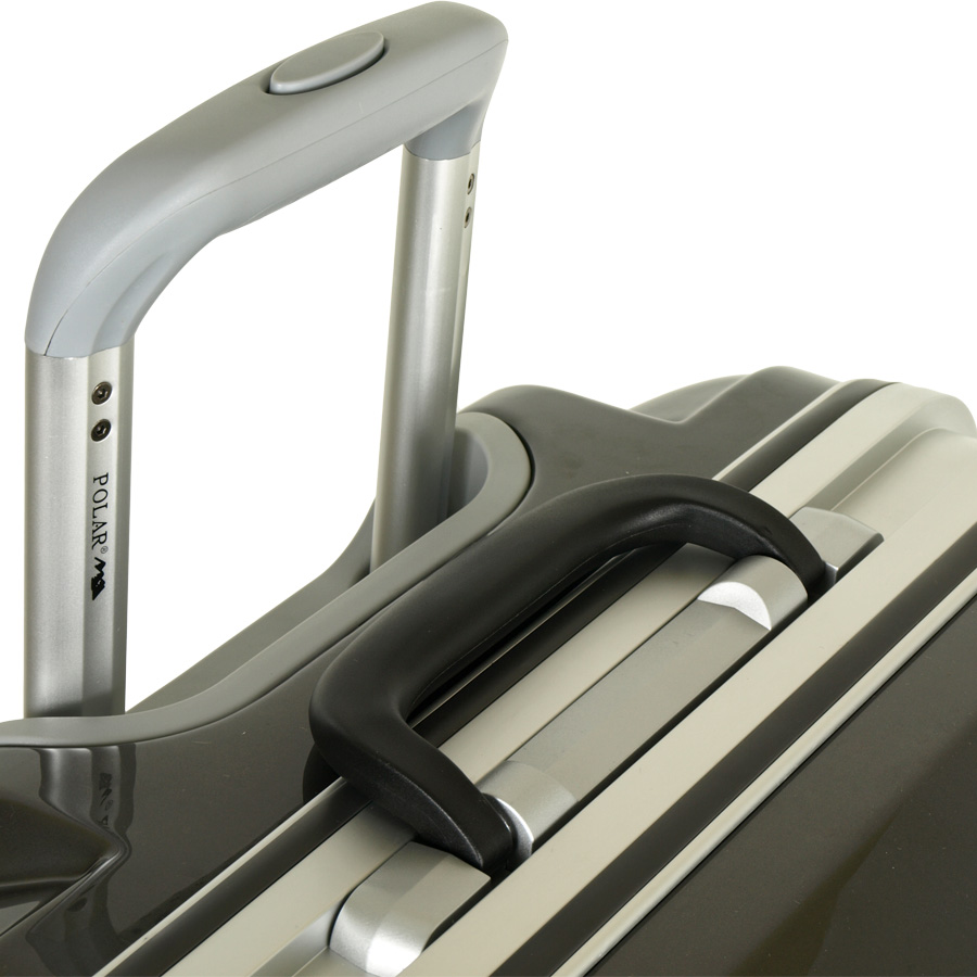 Чемодан-кейс на защелках средний POLAR P1123-25" Grey