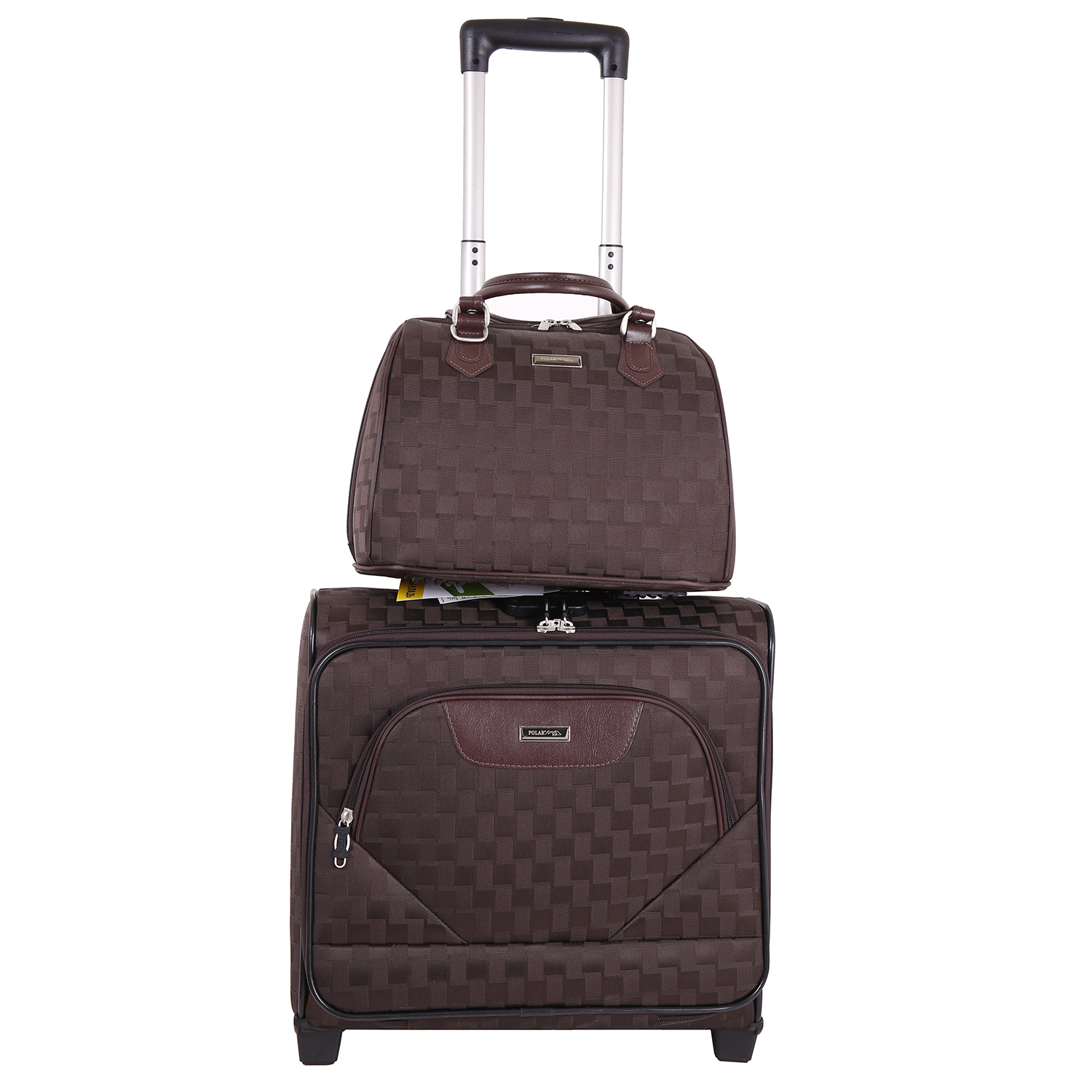 Кейс-пилот на 2х колесах POLAR П7097 Brown, цвет: коричневый, купить в ...