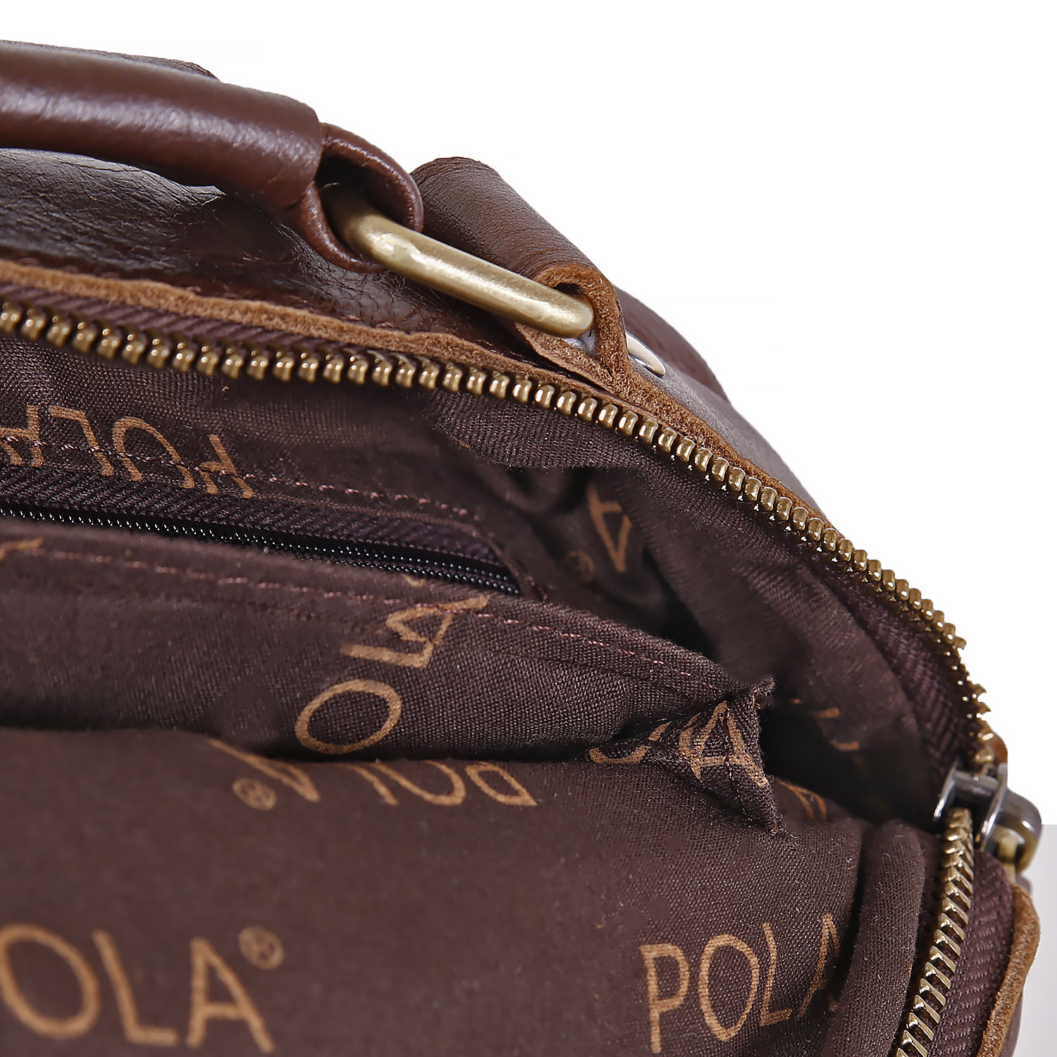 Мужская автовизитка POLA 1062 Brown