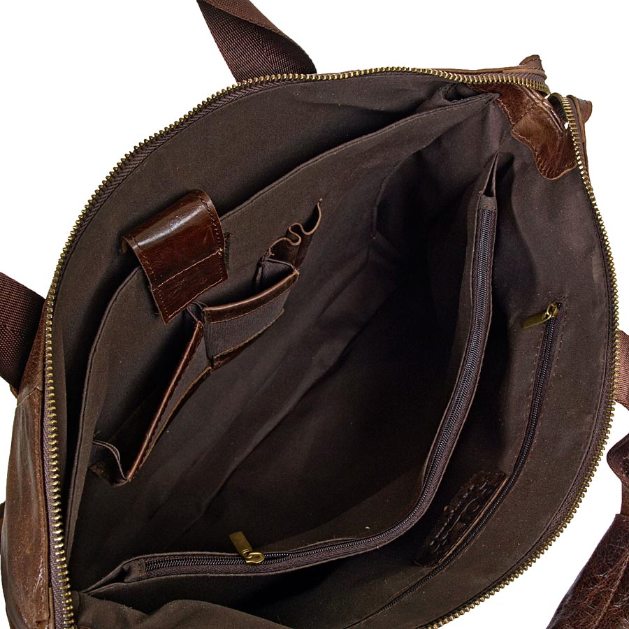 Сумка из натуральной кожи POLAR 0108 Coffee