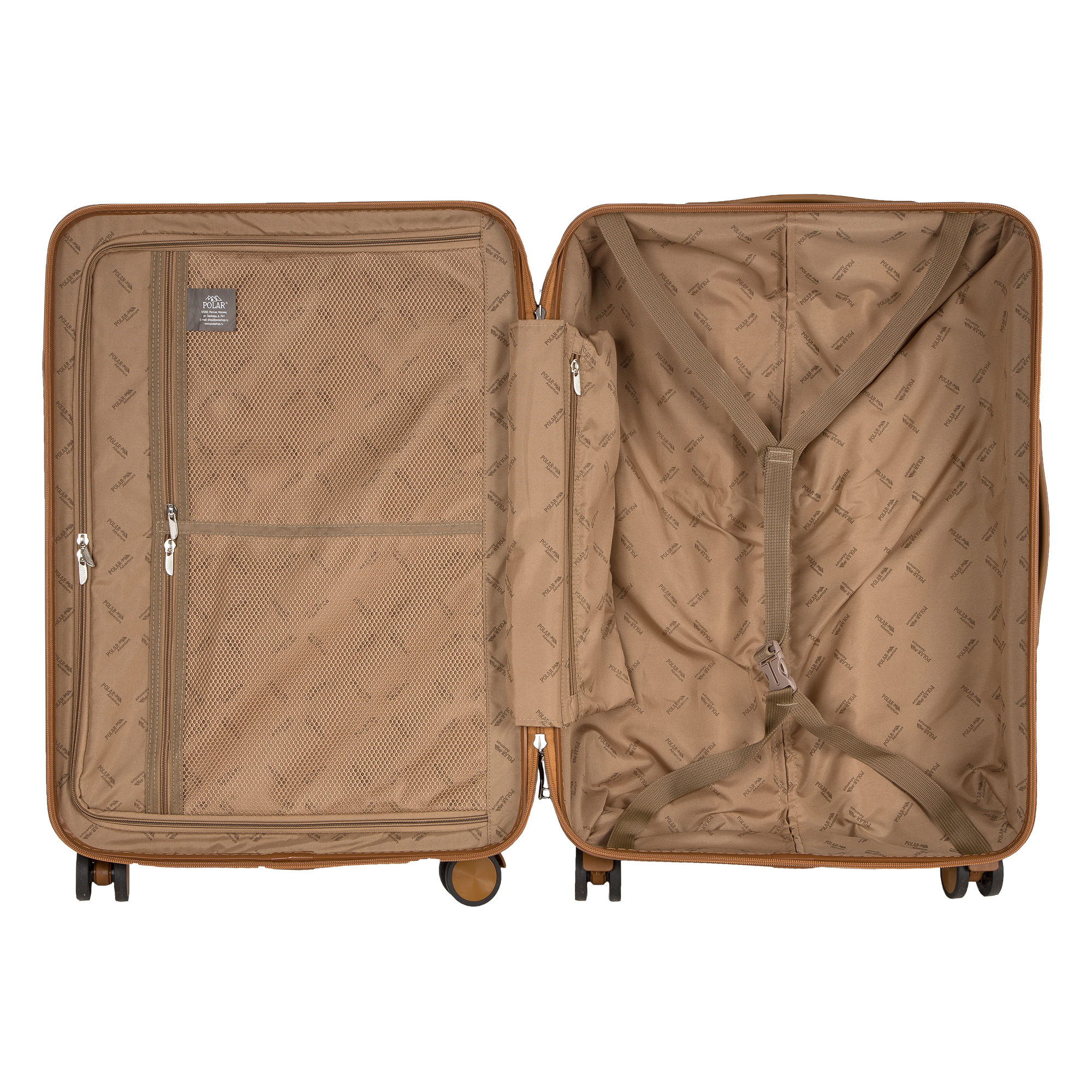 Чемодан малый POLAR Р1282-20" Brown