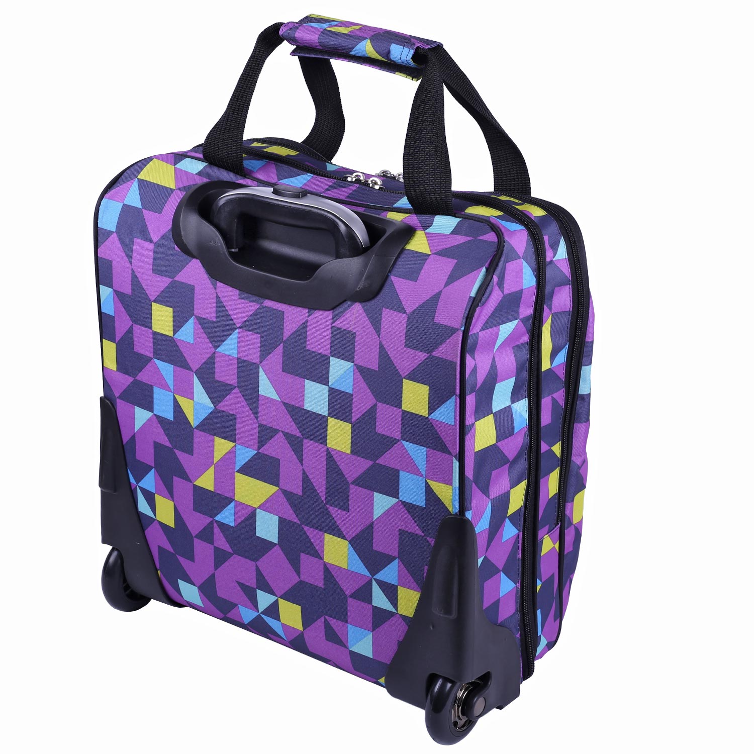 Чемодан на колесах для ручной клади POLAR П7094 "Калейдоскоп"