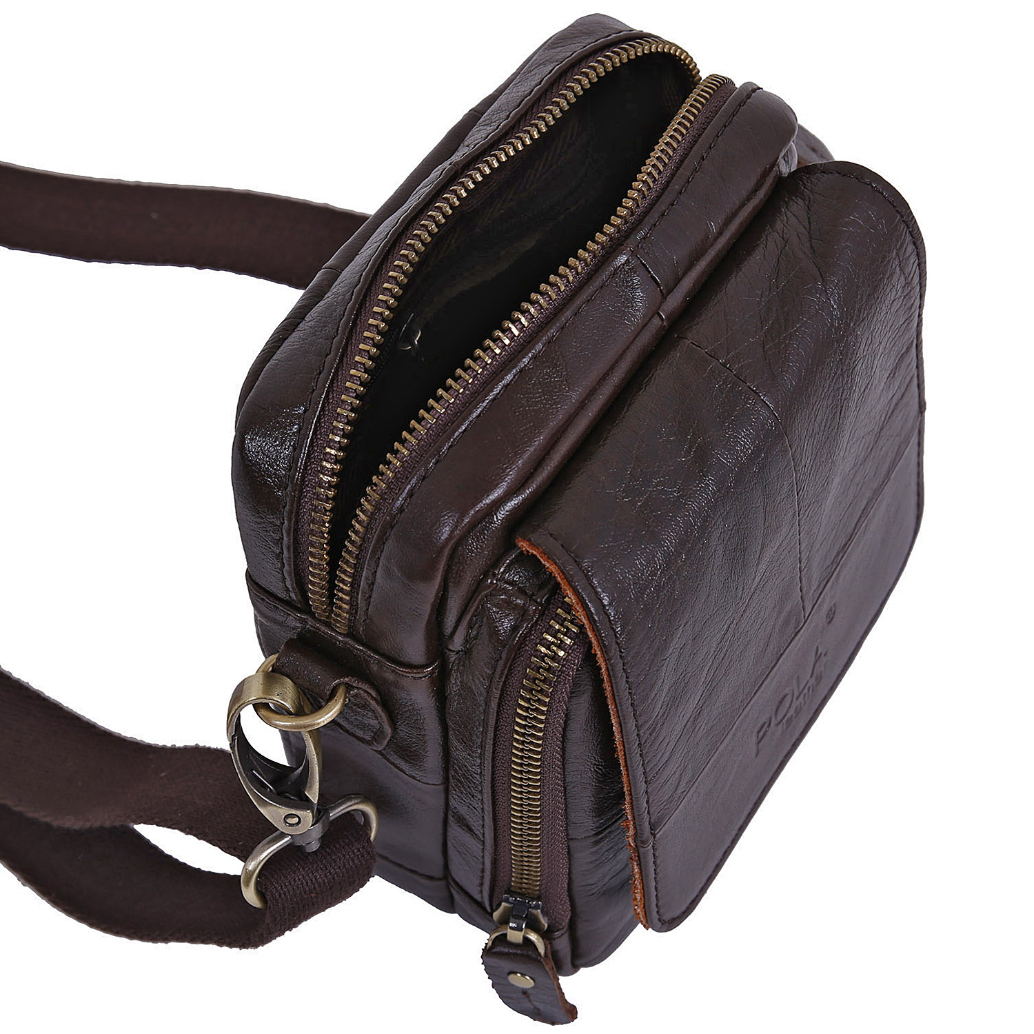 Сумка на плечо с креплением на ремень POLA 0603 Brown