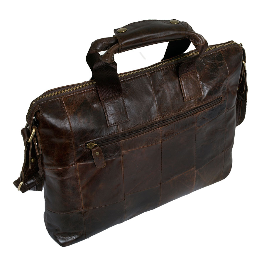 Мужская сумка из натуральной кожи POLA 1011 Coffee