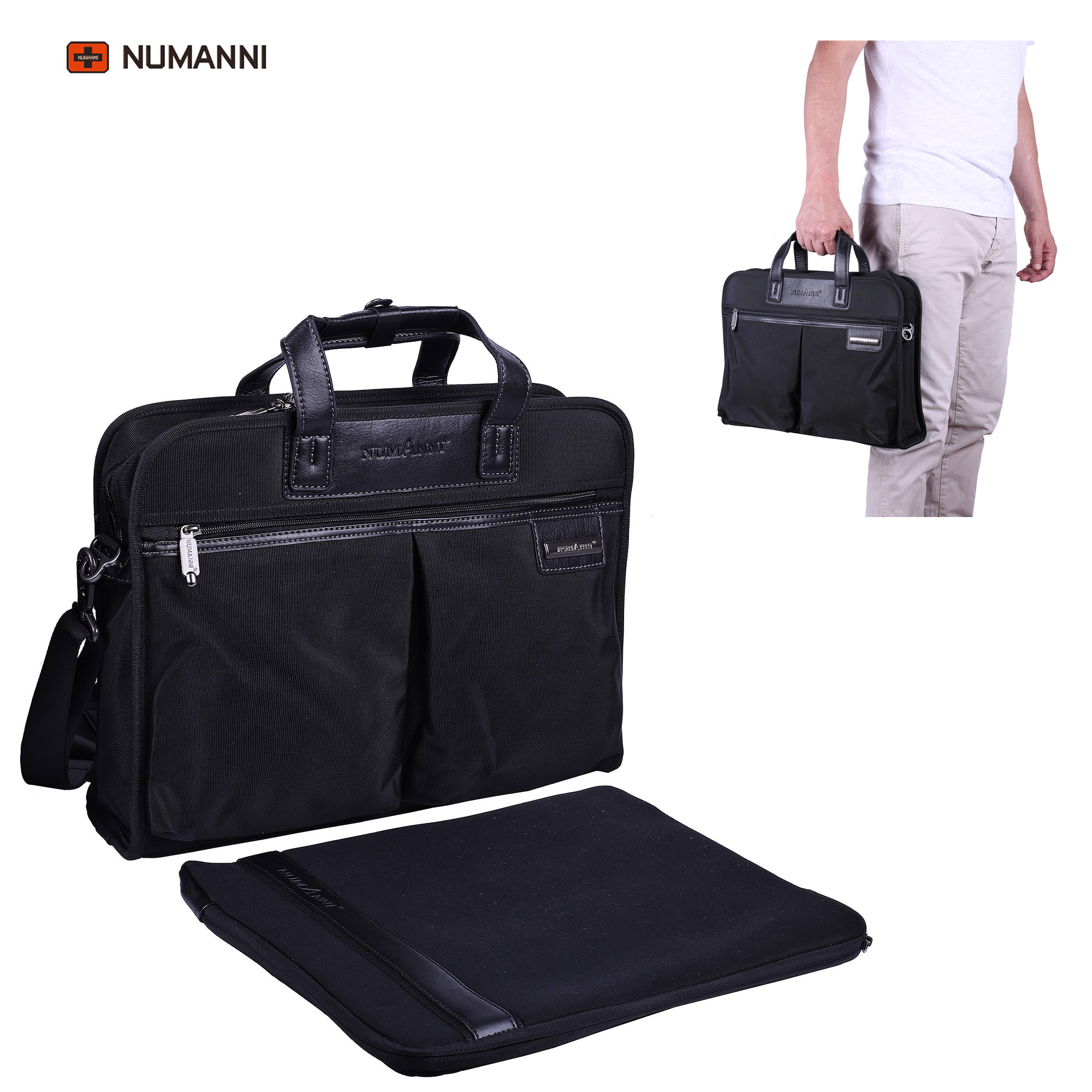 Сумка-портфель с чехлом для ноутбука Numanni PW3018