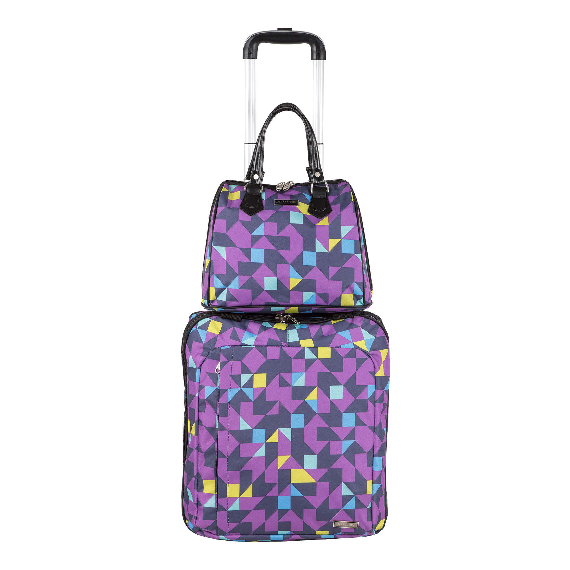 Чемодан на колесах для ручной клади POLAR П7094 "Калейдоскоп"