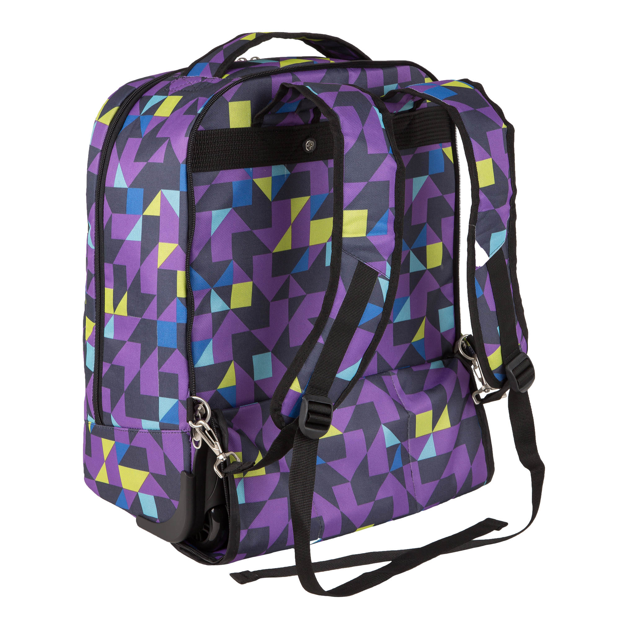 Чемодан-рюкзак на колесах POLAR П7111 Bordo