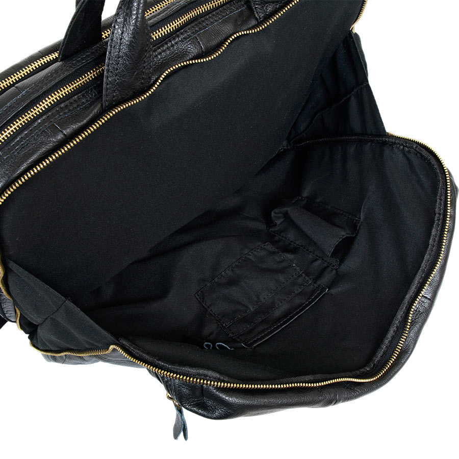 Мужская кожаная сумка для документов А4 и ноутбука POLA 0121 Black