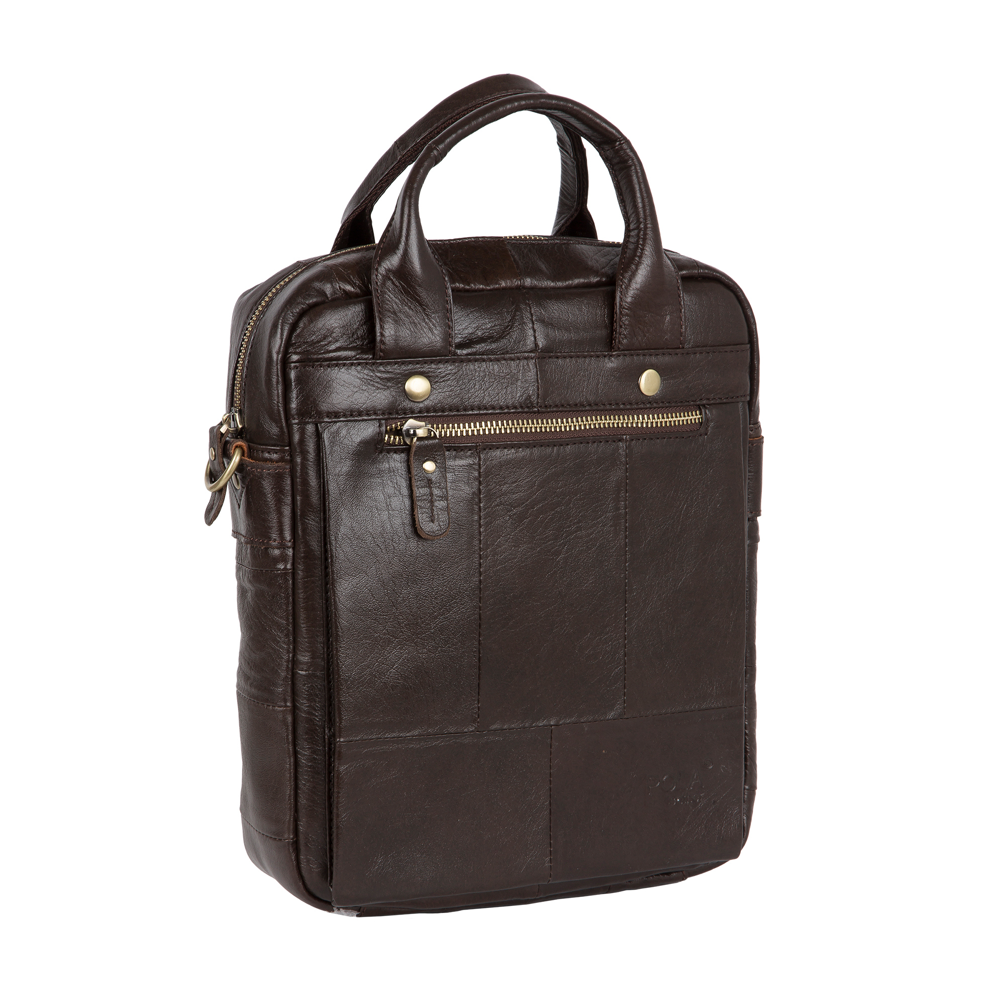 Мужская кожаная сумка POLA 0168 Coffee