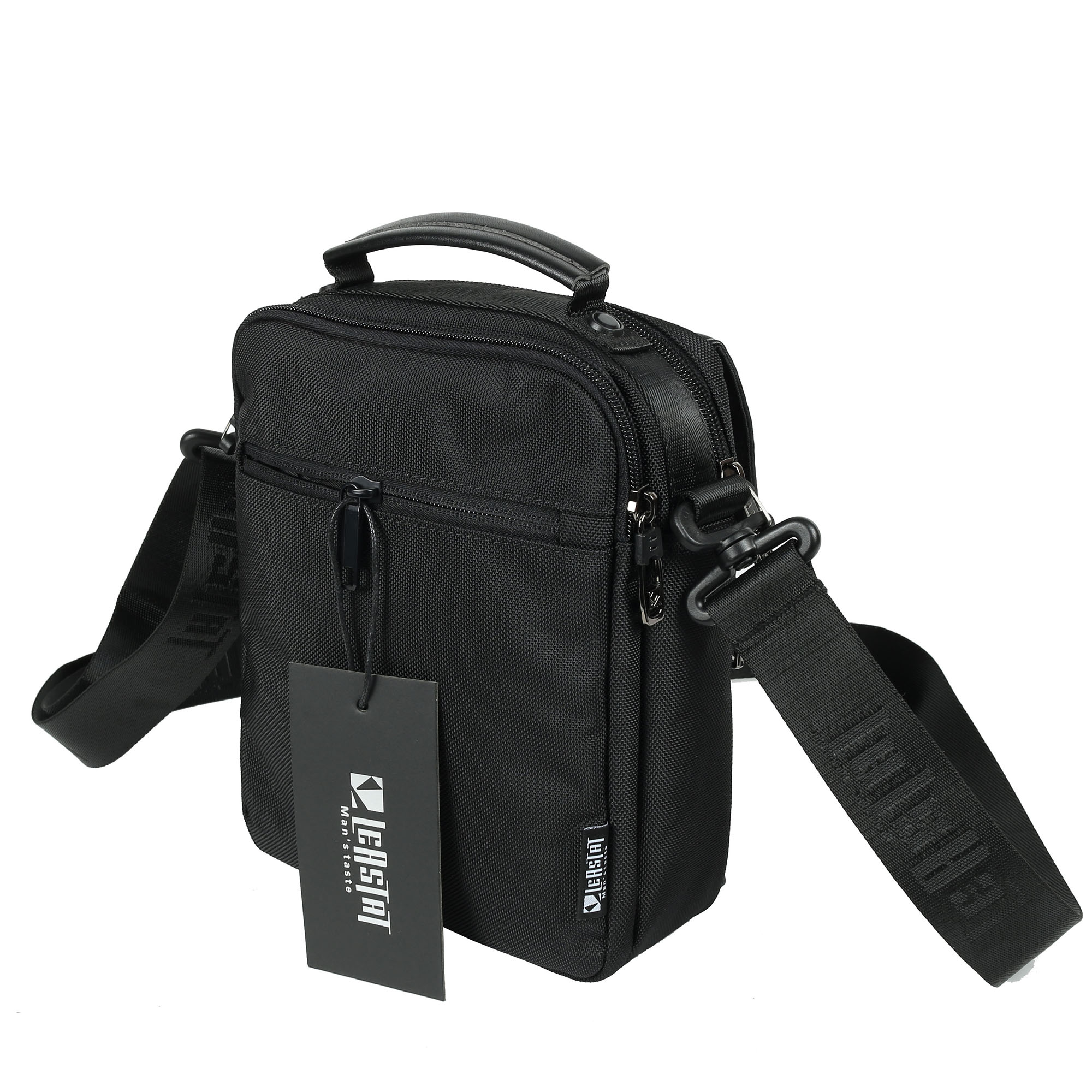 Мужская сумка через плечо LEASTAT 6606.2 Black