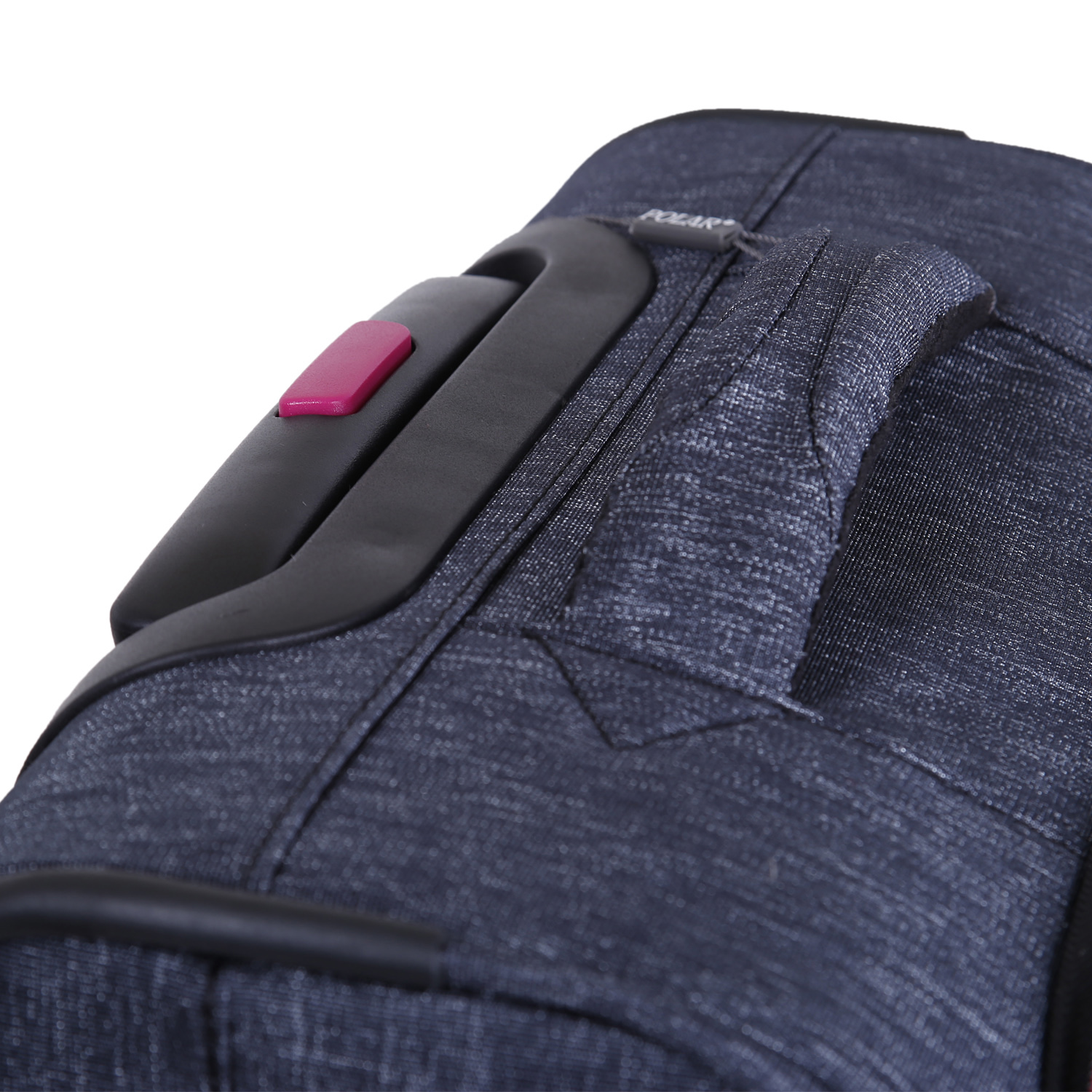 Суперлегкий чемодан среднего размера POLAR Р18А13-23" Black