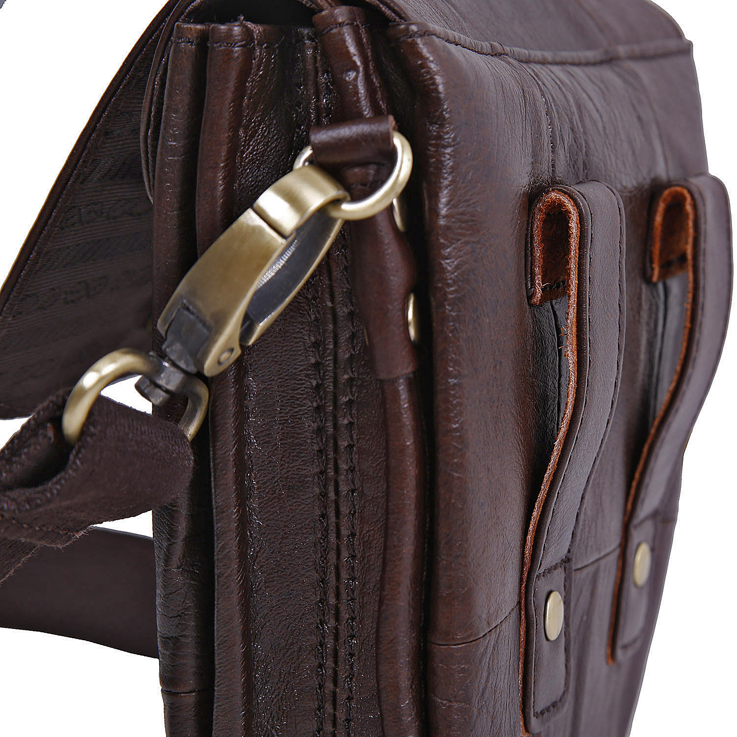 Сумка на плечо с креплением на ремень POLAR 21048 Brown