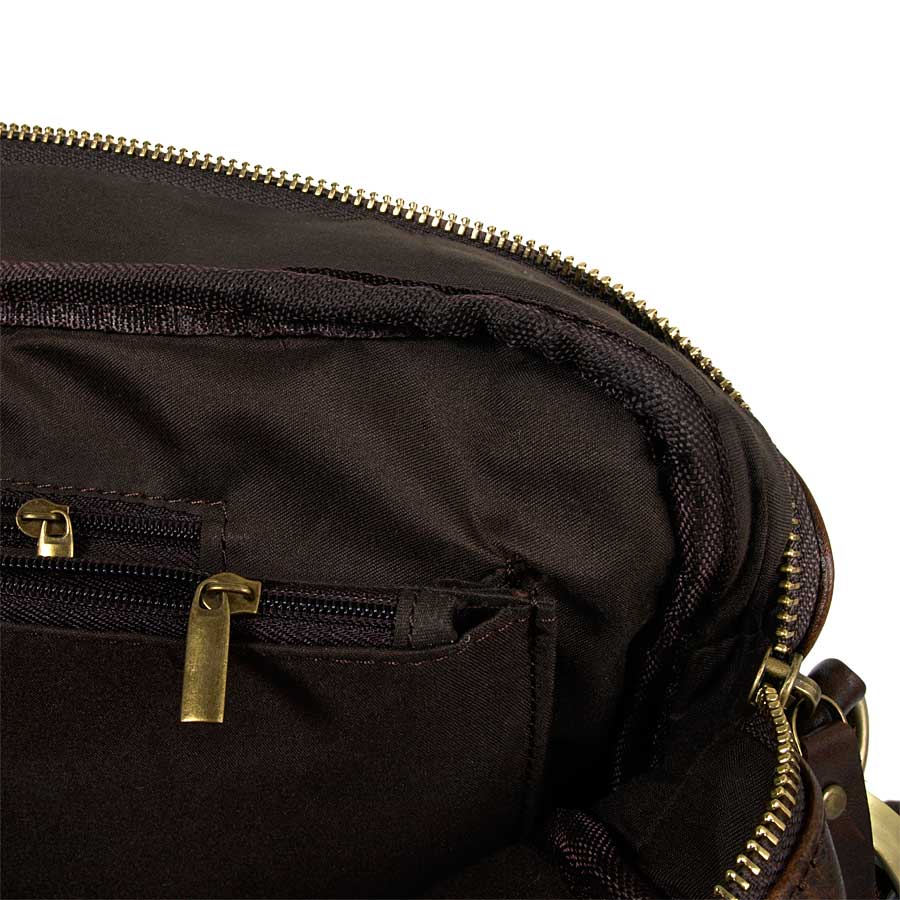 Мужская кожаная сумка POLA 8124 Coffee