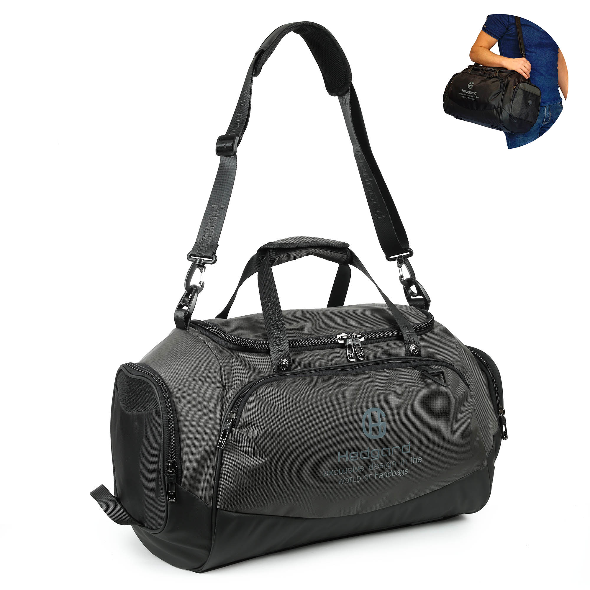 Дорожно-спортивная сумка  Hedgard 4178 Grey